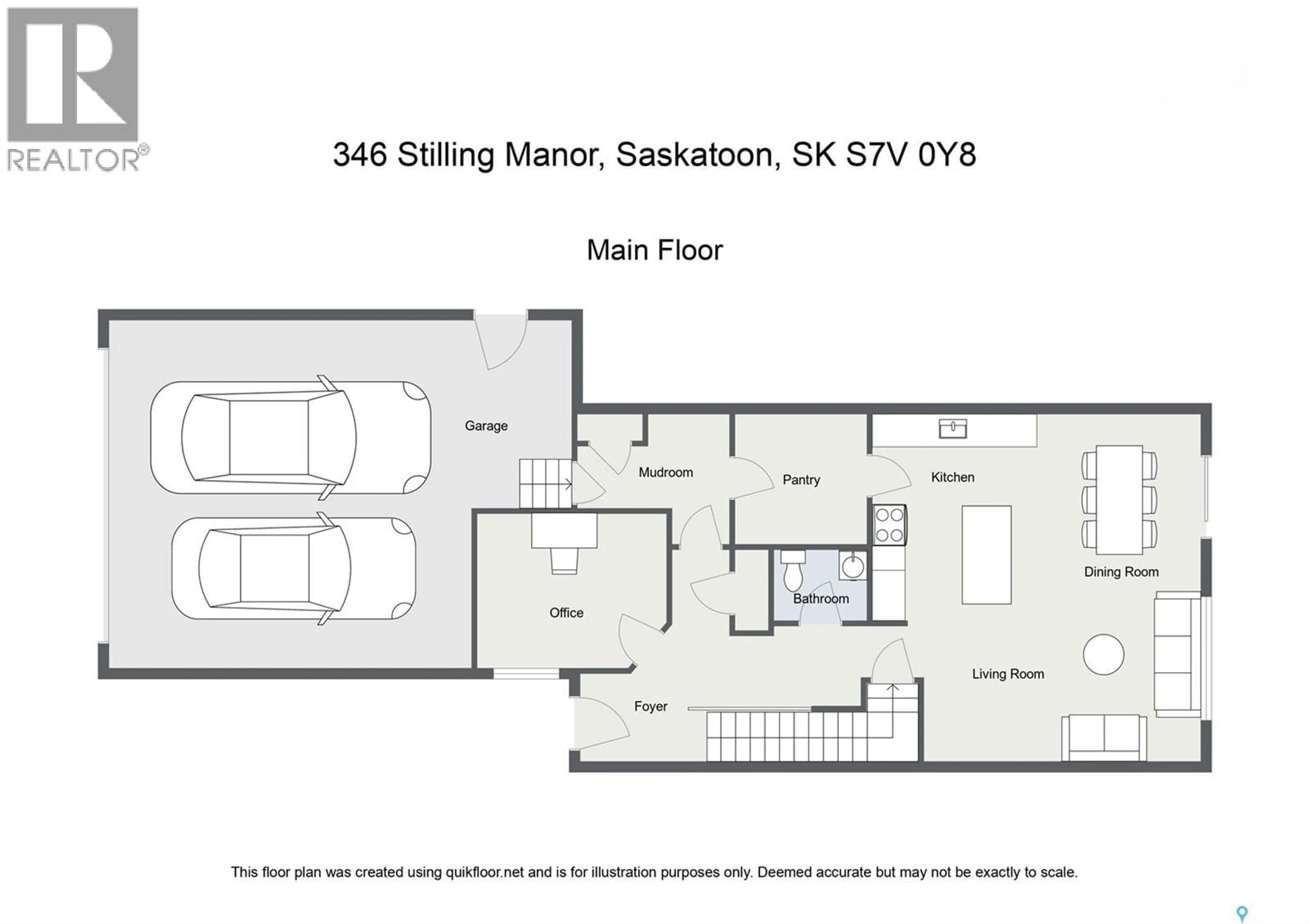 Floor plan for 346 STILLING MANOR, Saskatoon Saskatchewan S7V0P4
