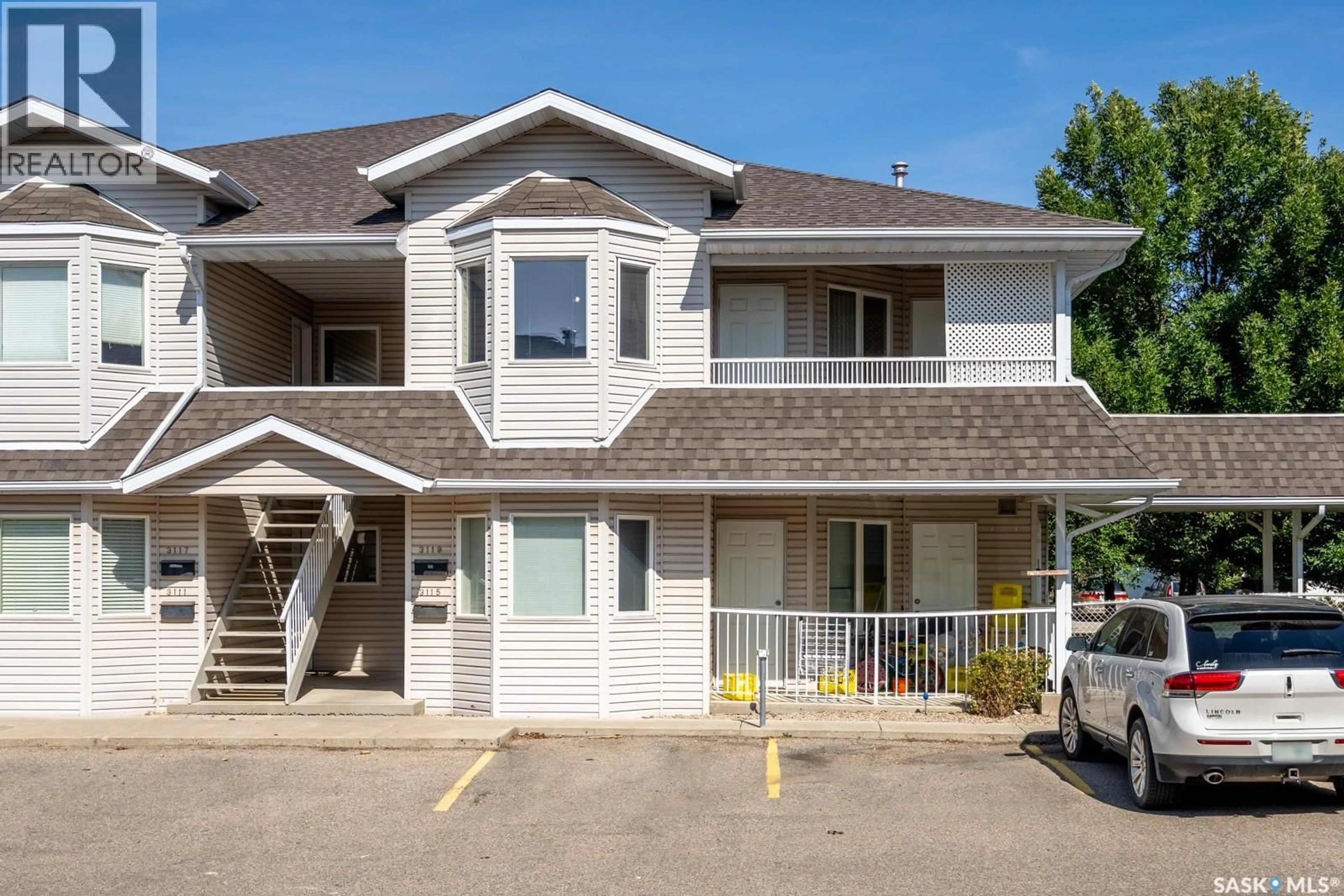 Home with vinyl exterior material, street for 3119 TRUESDALE DRIVE, Regina Saskatchewan S4V2P6