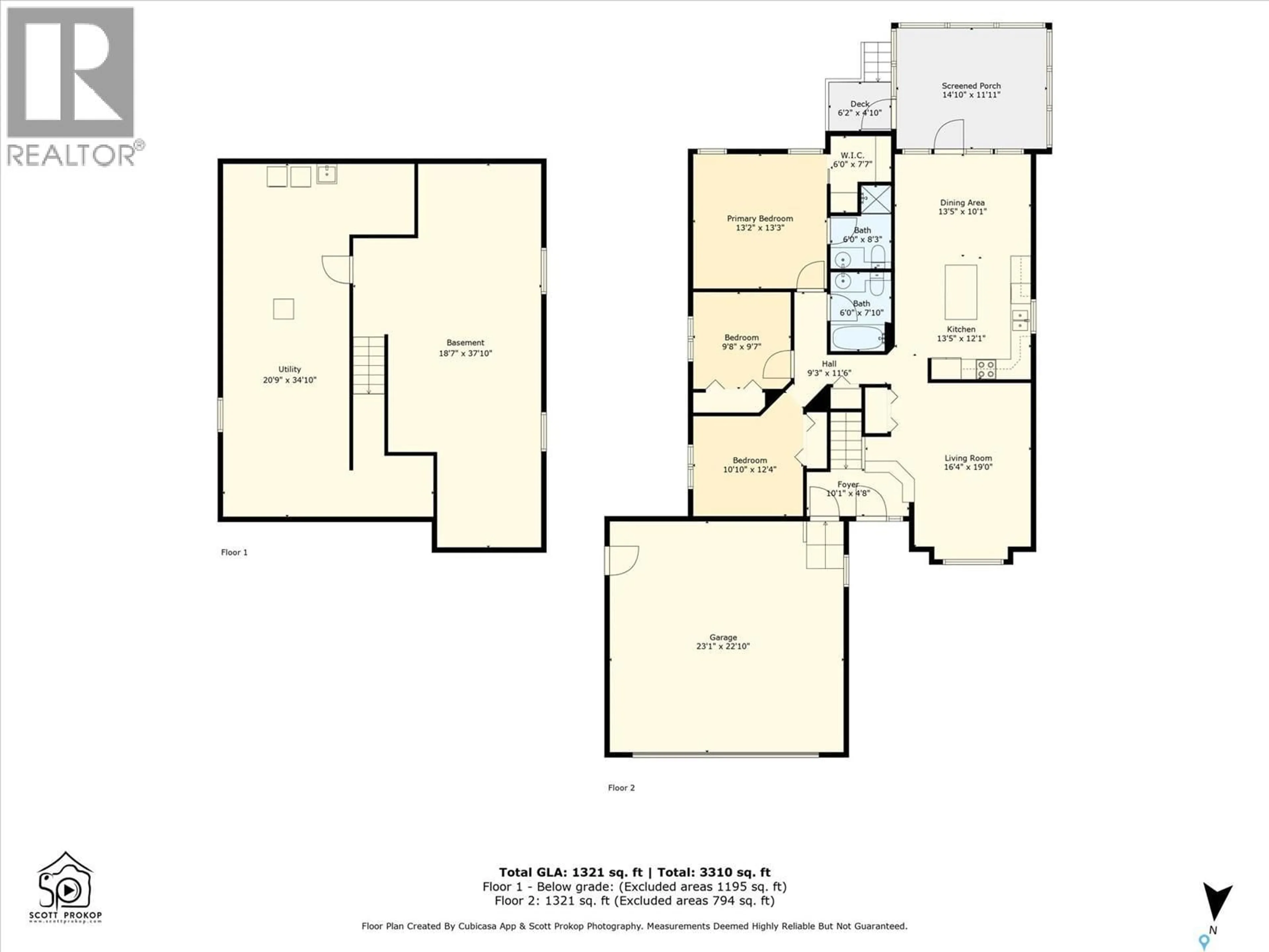 Floor plan for 271 DENHAM CRESCENT, Saskatoon Saskatchewan S7R1E5