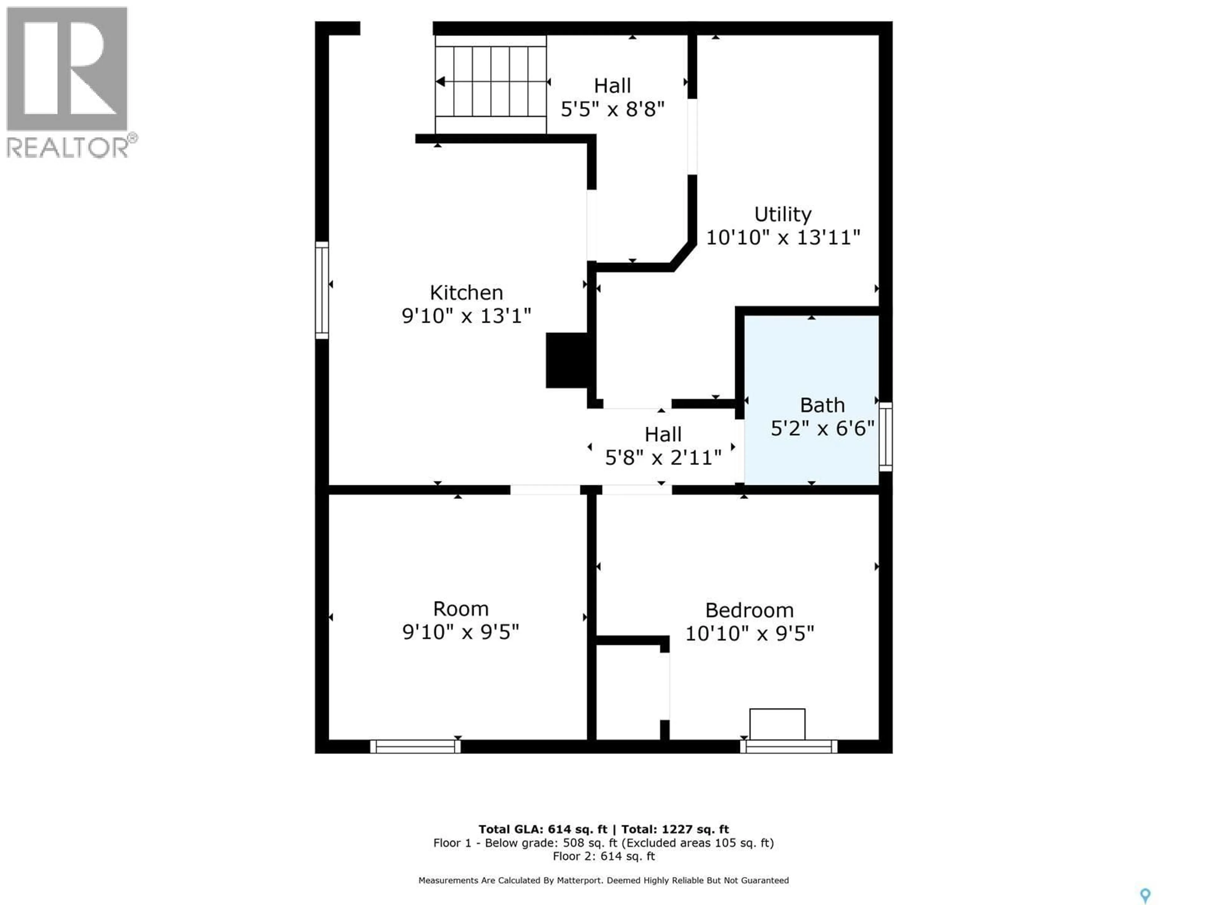 Floor plan for 223 L AVENUE, Saskatoon Saskatchewan S7M2H2