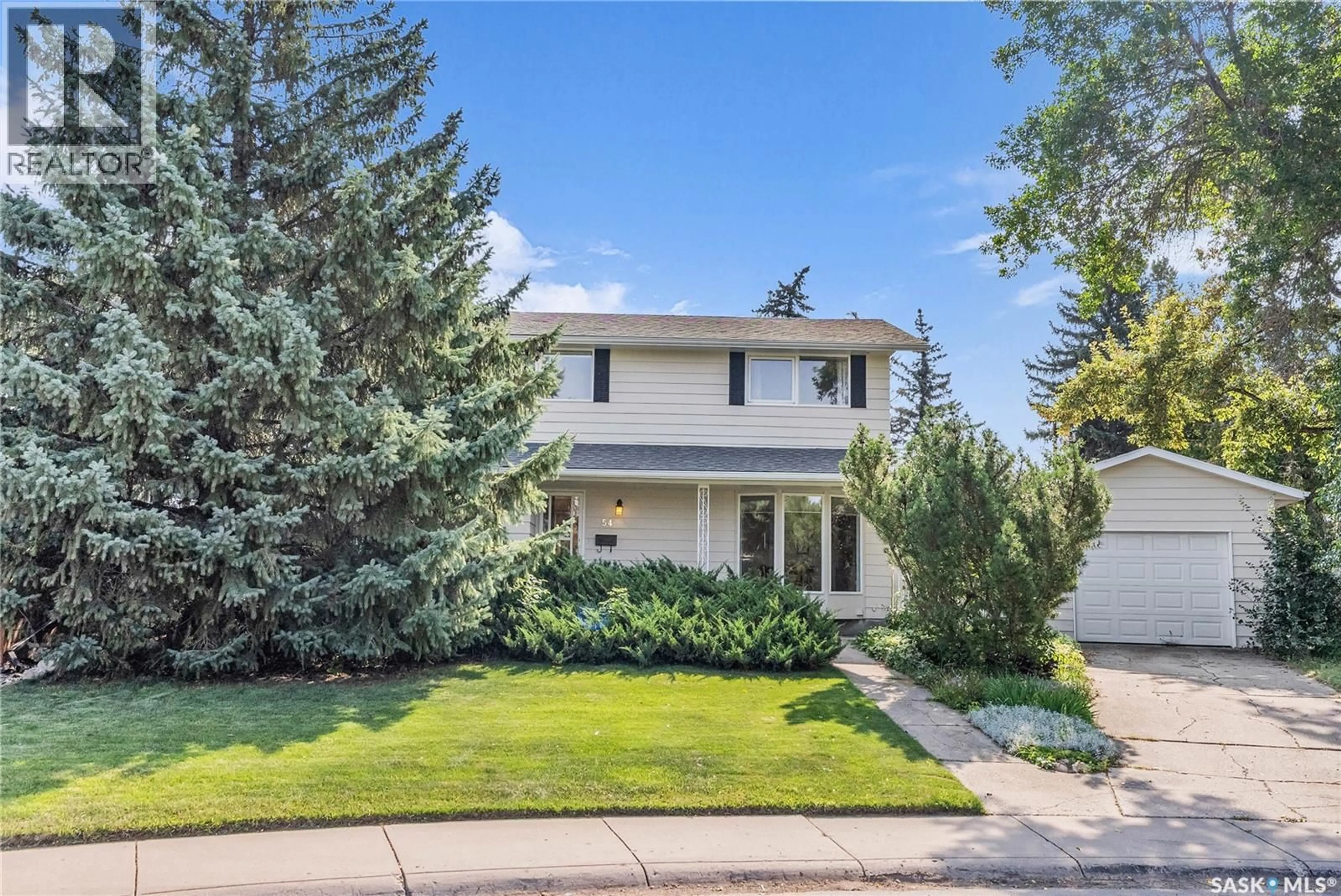 Home with vinyl exterior material, street for 54 BRITNELL CRESCENT, Saskatoon Saskatchewan S7H3X8
