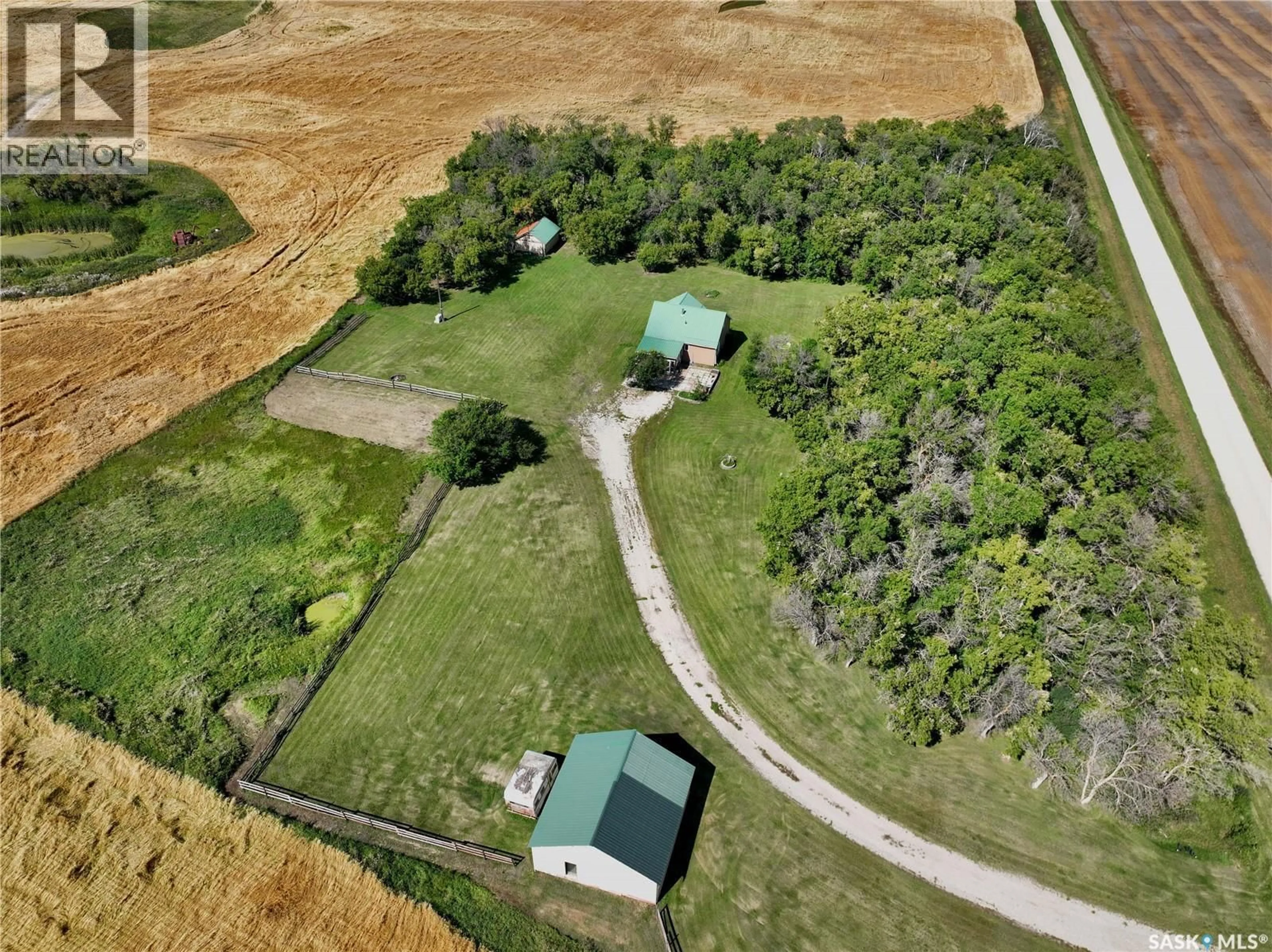 A pic from outside/outdoor area/front of a property/back of a property/a pic from drone, unknown for 40 ATWATER ACREAGE, Fertile Belt Rm No. 183 Saskatchewan S0A0C0