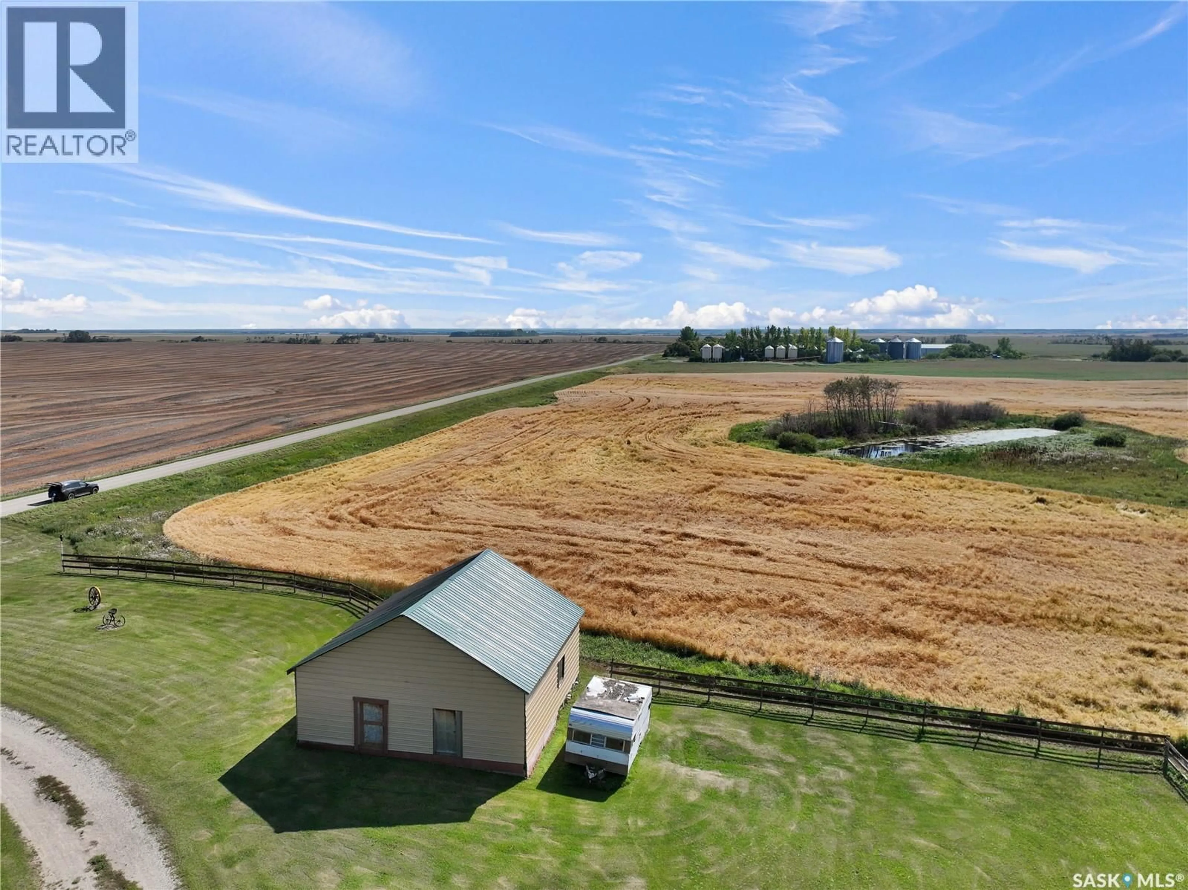 A pic from outside/outdoor area/front of a property/back of a property/a pic from drone, water/lake/river/ocean view for 40 ATWATER ACREAGE, Fertile Belt Rm No. 183 Saskatchewan S0A0C0