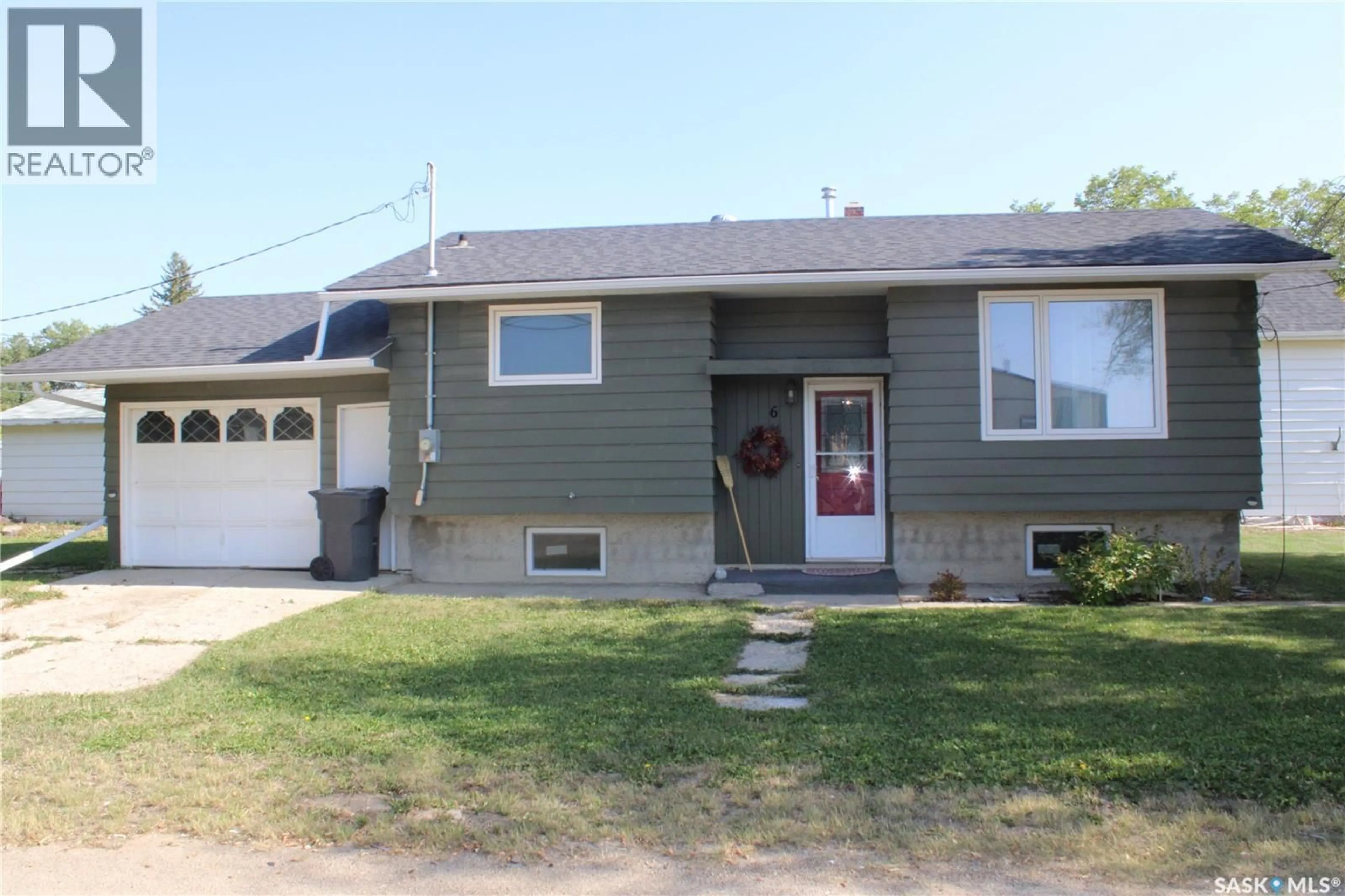 Home with vinyl exterior material, street for 6 MAIN STREET, Theodore Saskatchewan S0A4C0