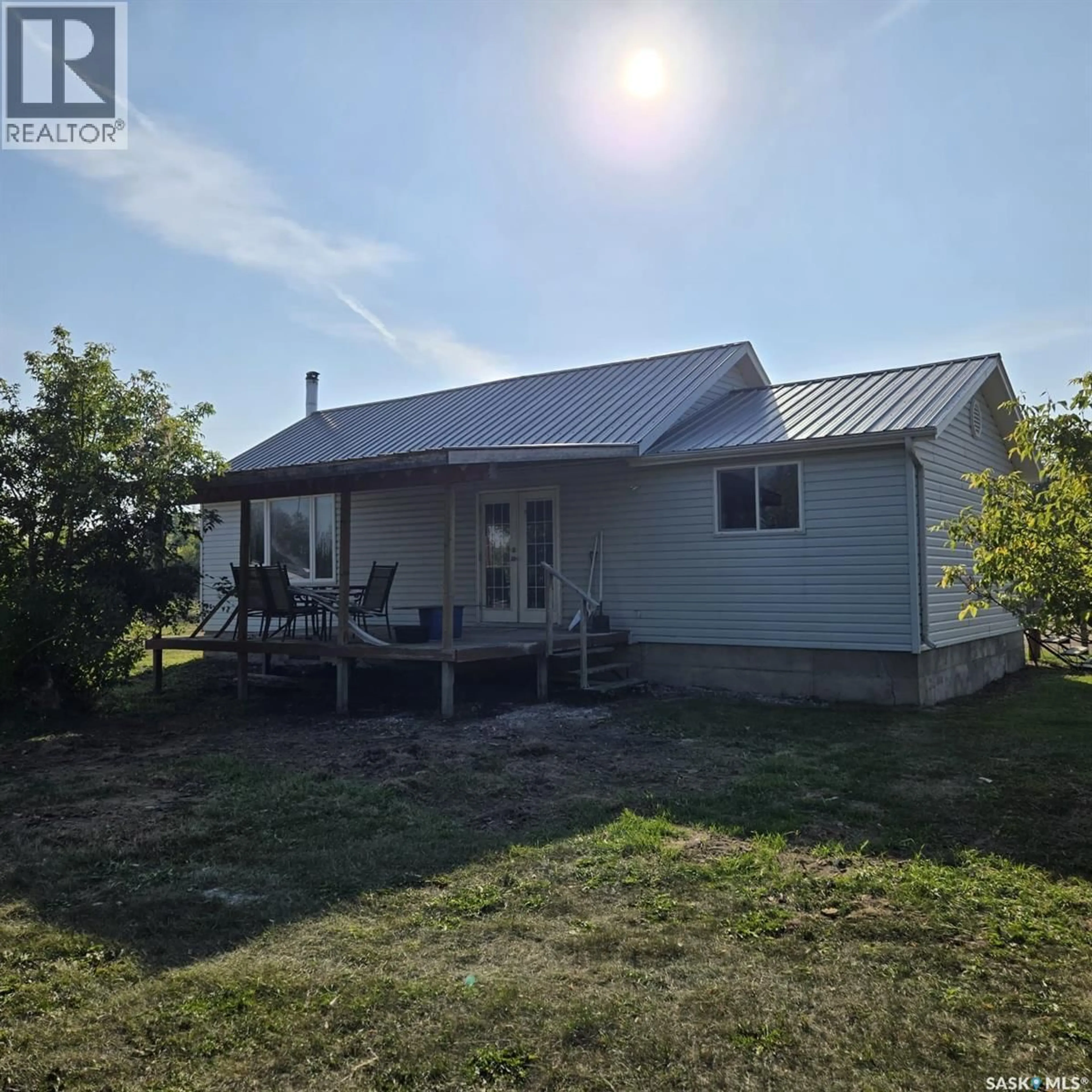 A pic from outside/outdoor area/front of a property/back of a property/a pic from drone, water/lake/river/ocean view for EVERGREEN ACREAGE, Leask Rm No. 464 Saskatchewan S0J1M0