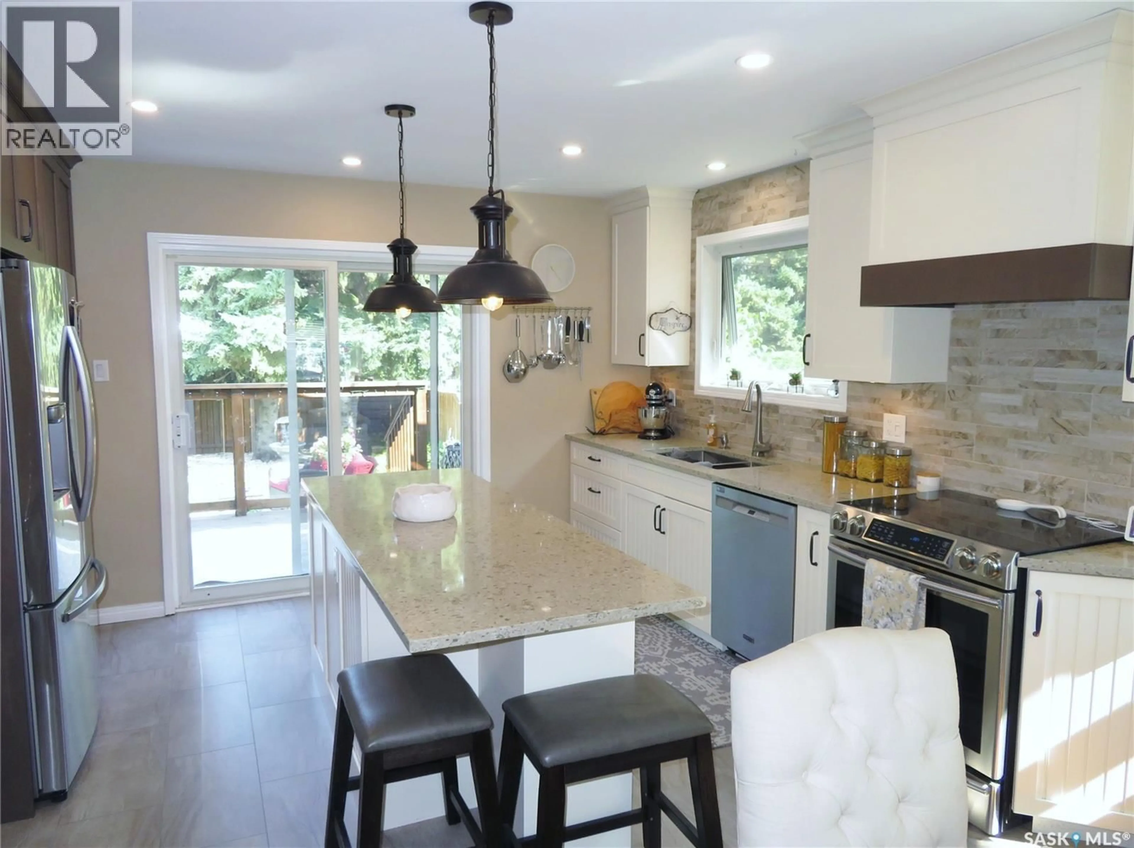 Open concept kitchen, ceramic/tile floor for 115 SAGUENAY DRIVE, Saskatoon Saskatchewan S7K4M8
