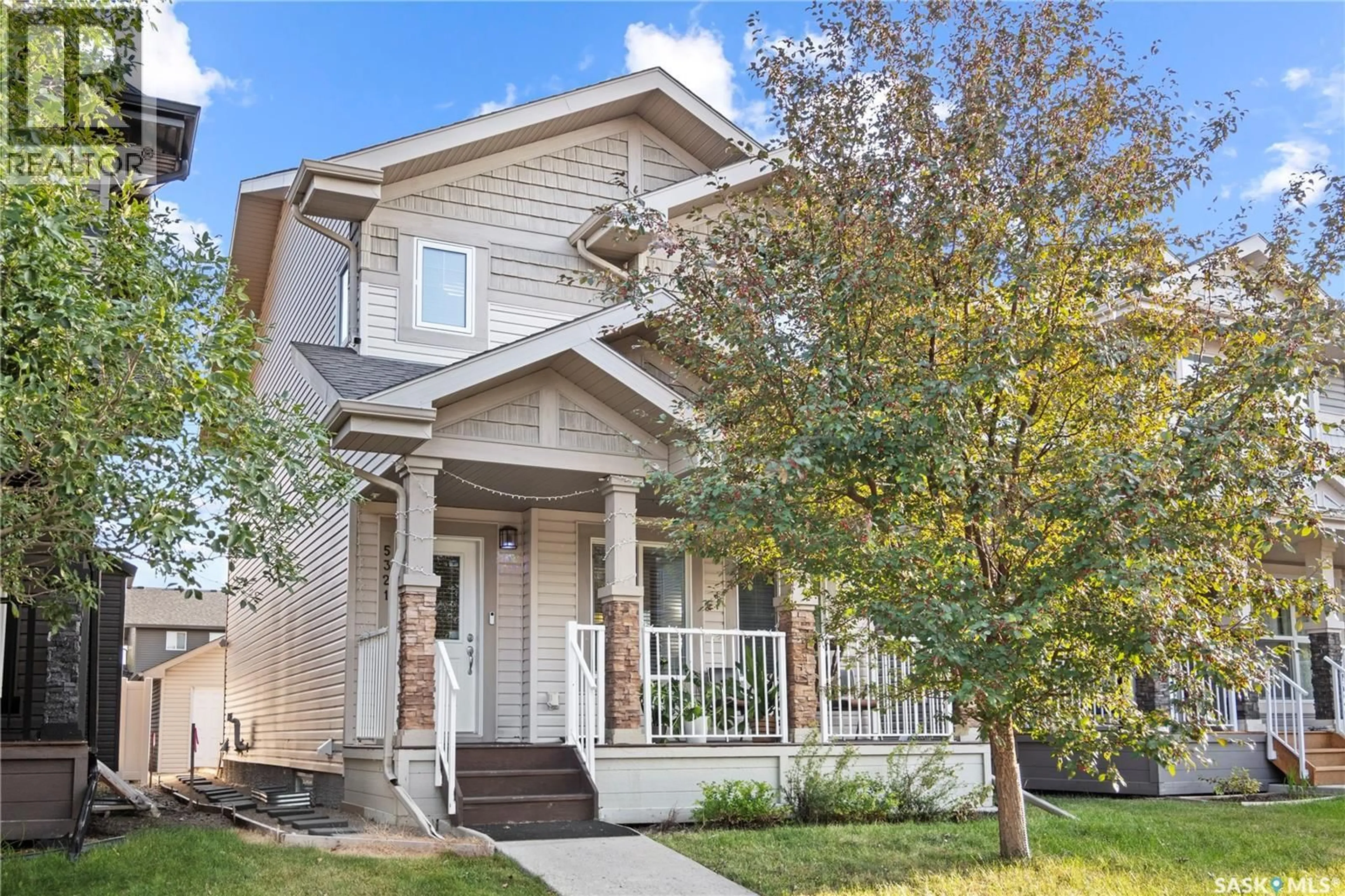 Home with vinyl exterior material, street for 5321 MCCLELLAND DRIVE, Regina Saskatchewan S4W0K7