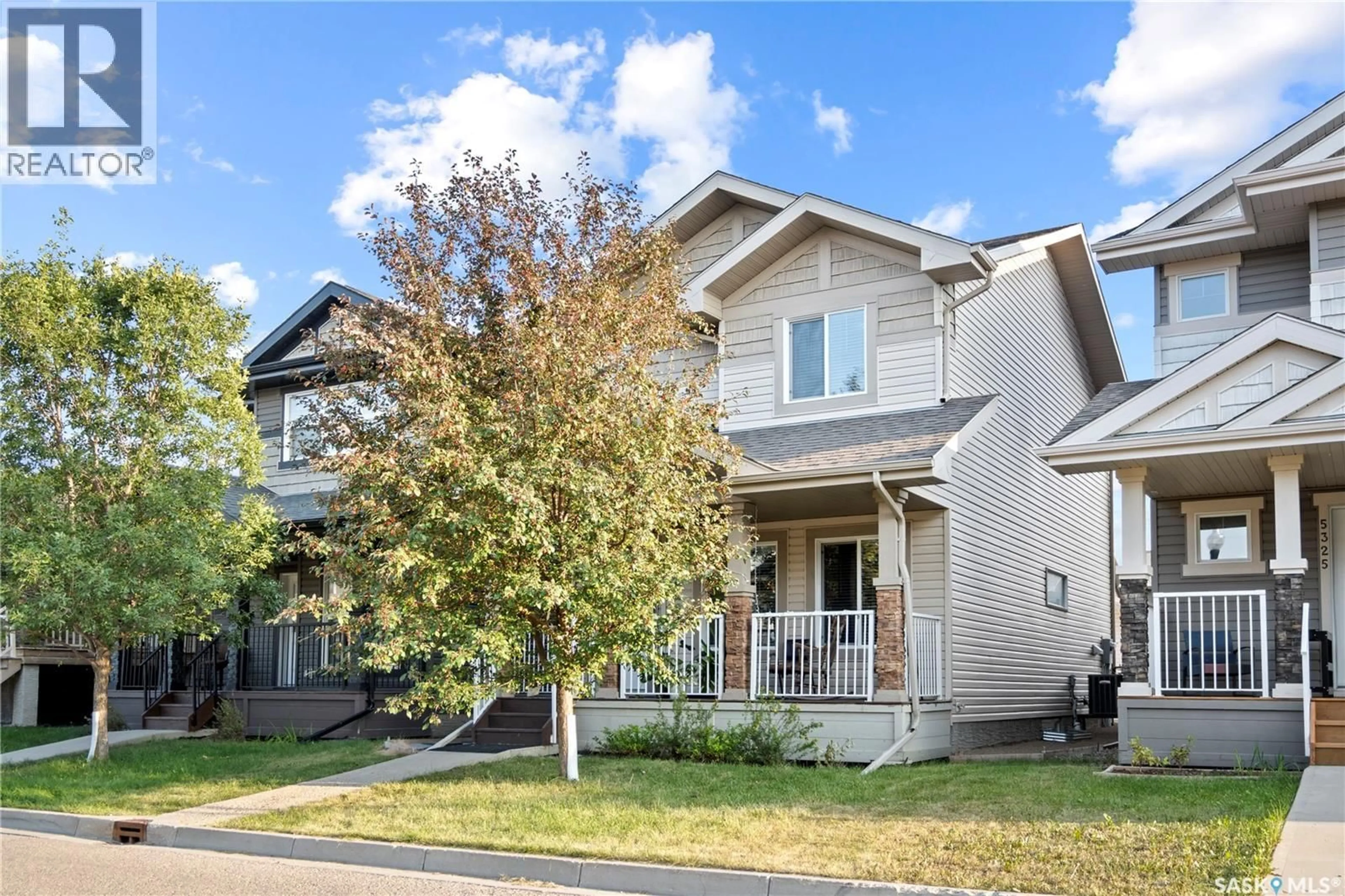 Home with vinyl exterior material, street for 5321 MCCLELLAND DRIVE, Regina Saskatchewan S4W0K7