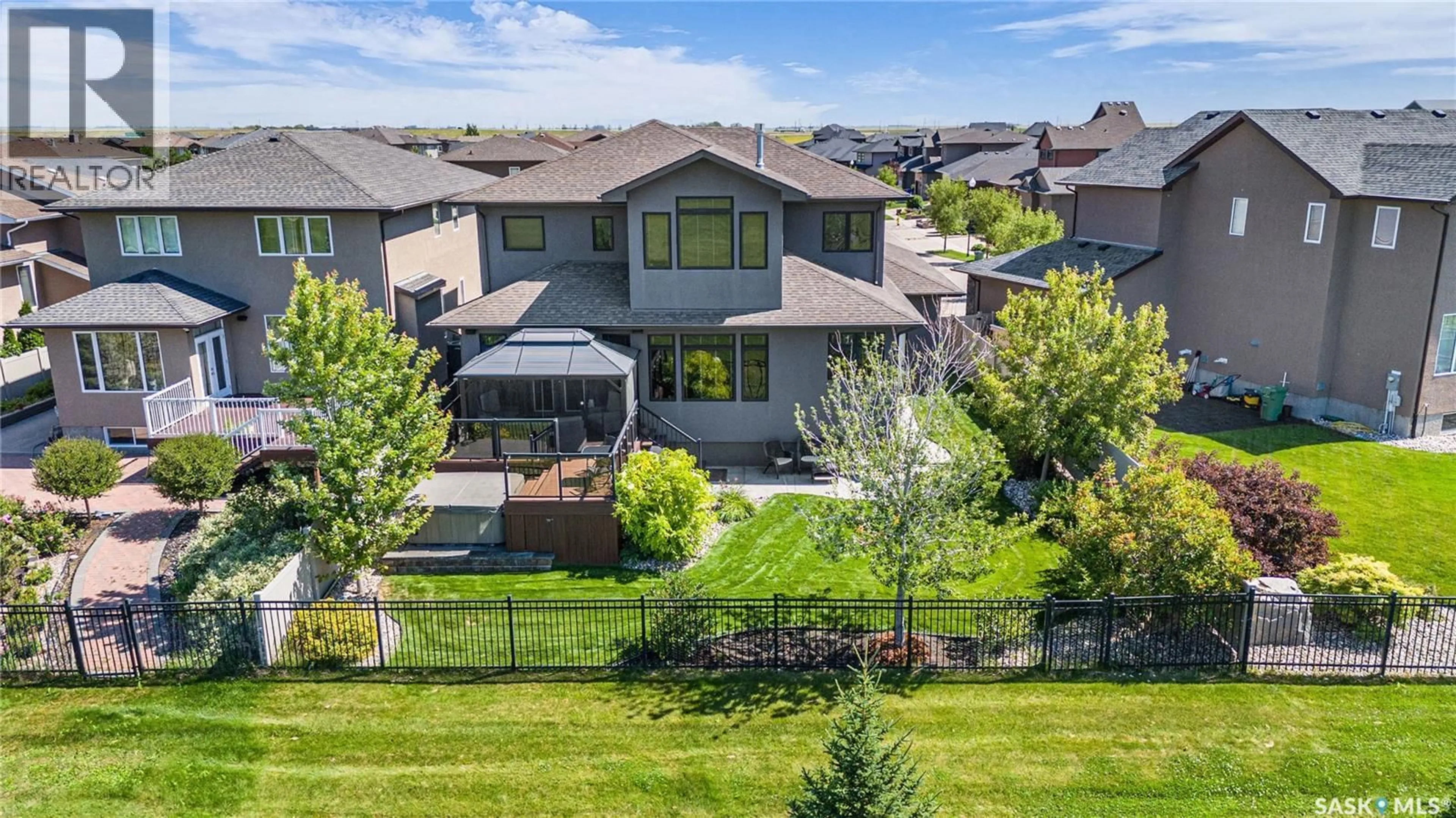 A pic from outside/outdoor area/front of a property/back of a property/a pic from drone, mountain view for 4330 SANDPIPER CRESCENT, Regina Saskatchewan S4V1N3
