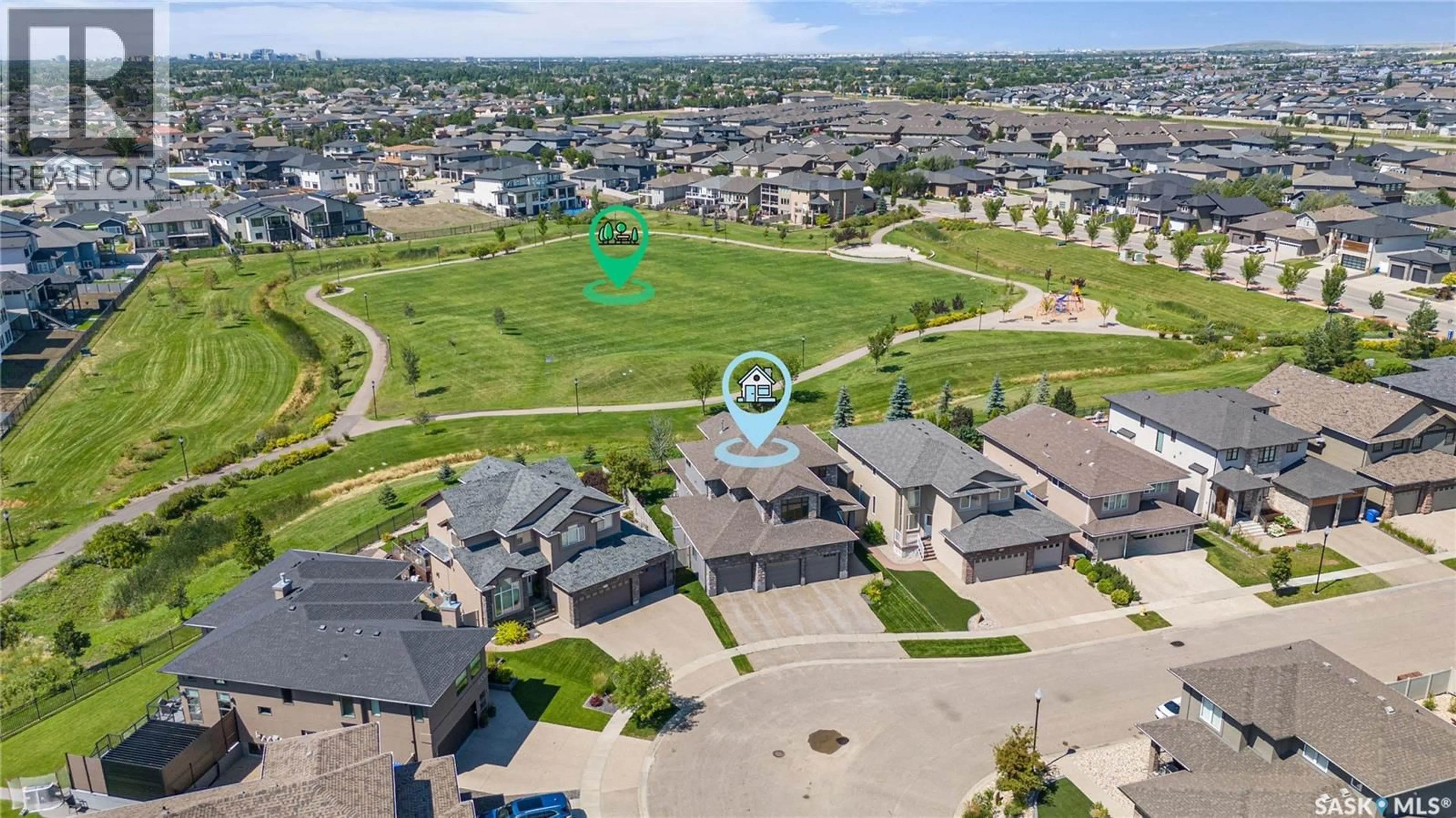 A pic from outside/outdoor area/front of a property/back of a property/a pic from drone, street for 4330 SANDPIPER CRESCENT, Regina Saskatchewan S4V1N3