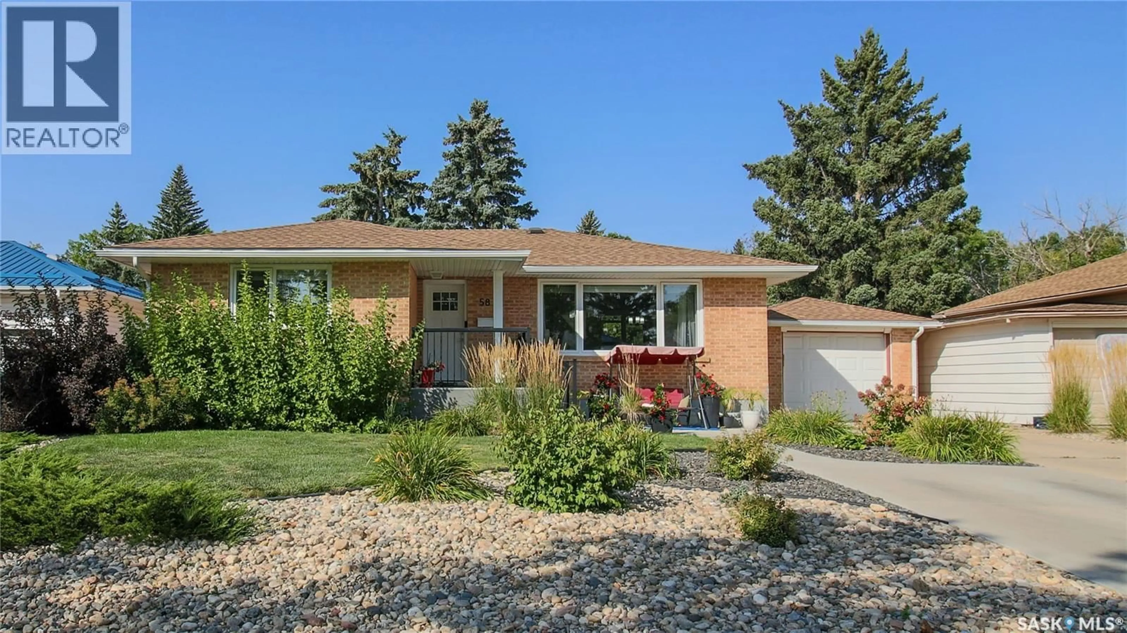 Home with brick exterior material, street for 58 LAMONT CRESCENT, Regina Saskatchewan S4S4A4