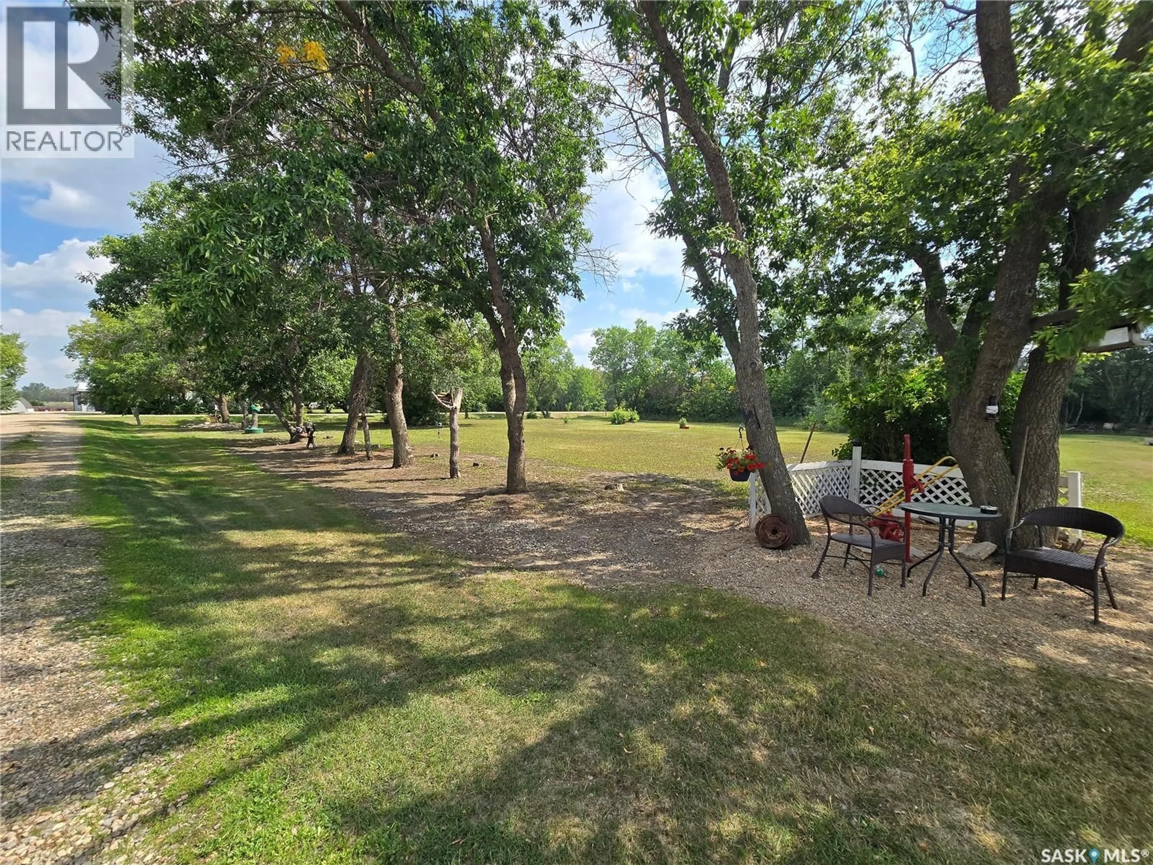 A pic from outside/outdoor area/front of a property/back of a property/a pic from drone, forest/trees view for 28 GRUENENTHAL DRIVE, Rosthern Rm No. 403 Saskatchewan S0K3A0