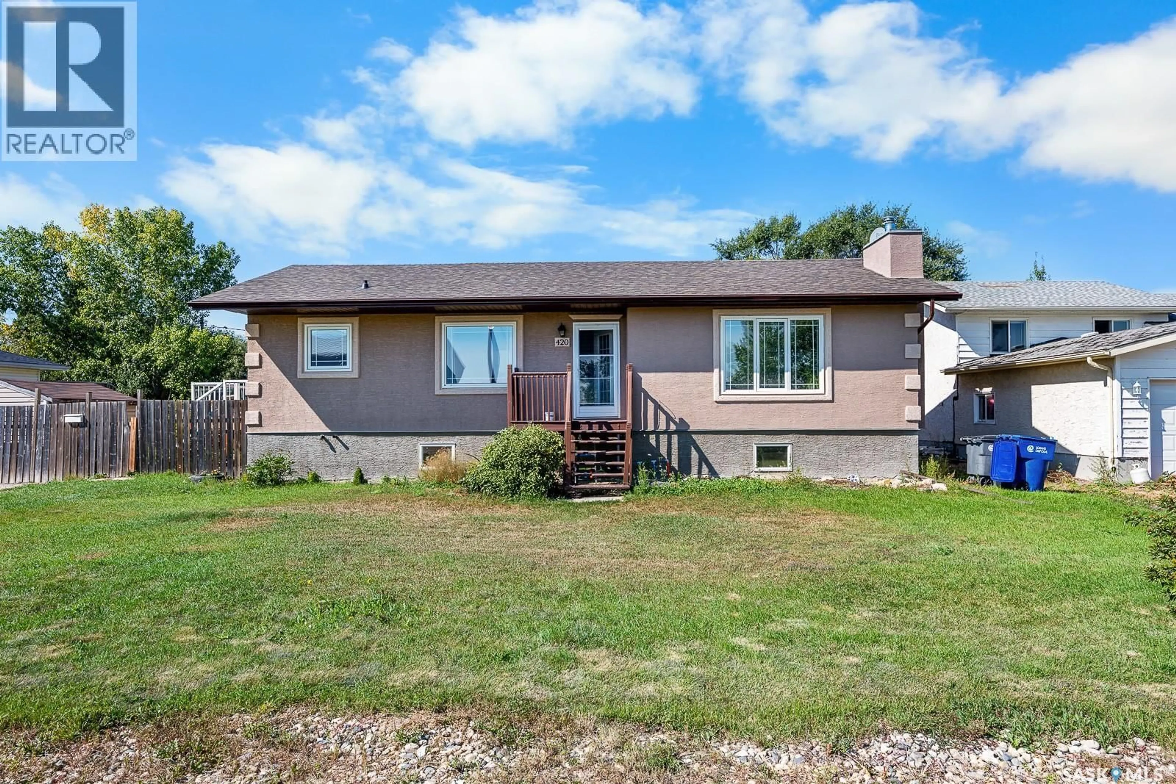 Home with vinyl exterior material, street for 420 BRUNSWICK STREET, Pense Saskatchewan S0G3W0