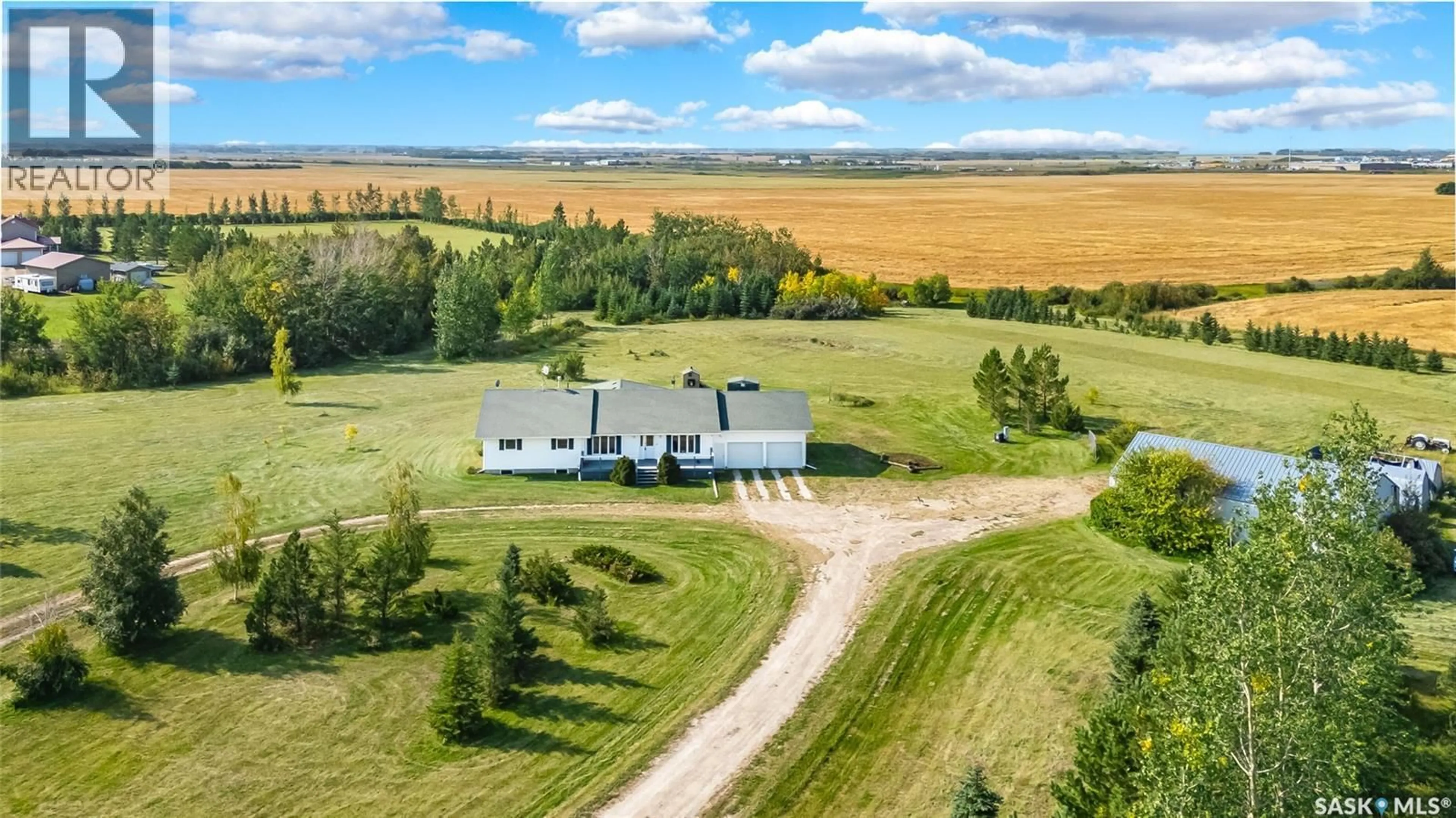 A pic from outside/outdoor area/front of a property/back of a property/a pic from drone, unknown for WINDY ACRES, Corman Park Rm No. 344 Saskatchewan S0K0Y0