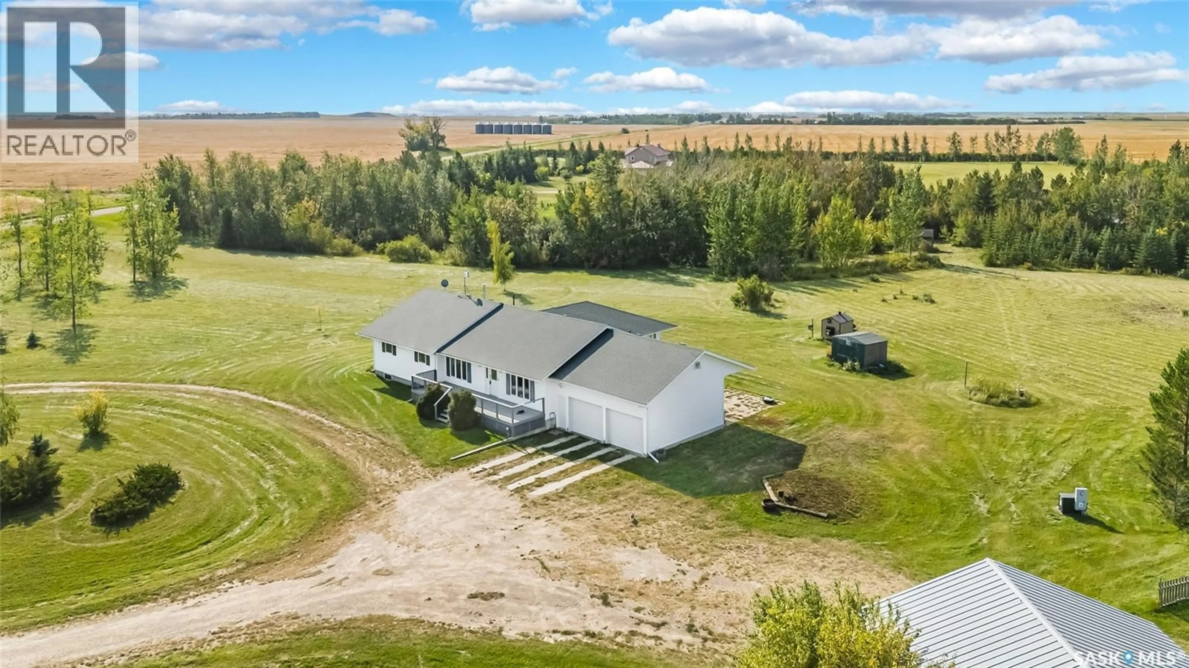A pic from outside/outdoor area/front of a property/back of a property/a pic from drone, building for WINDY ACRES, Corman Park Rm No. 344 Saskatchewan S0K0Y0