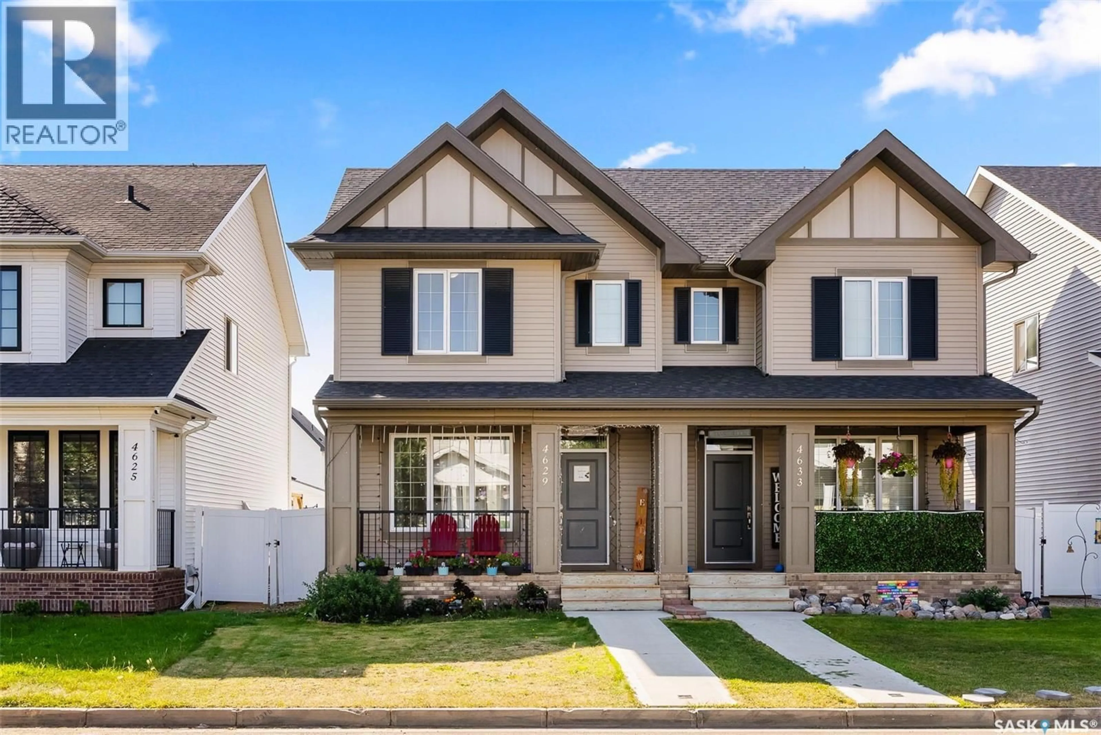 Home with vinyl exterior material, street for 4629 ALBULET DRIVE, Regina Saskatchewan S4W0R3