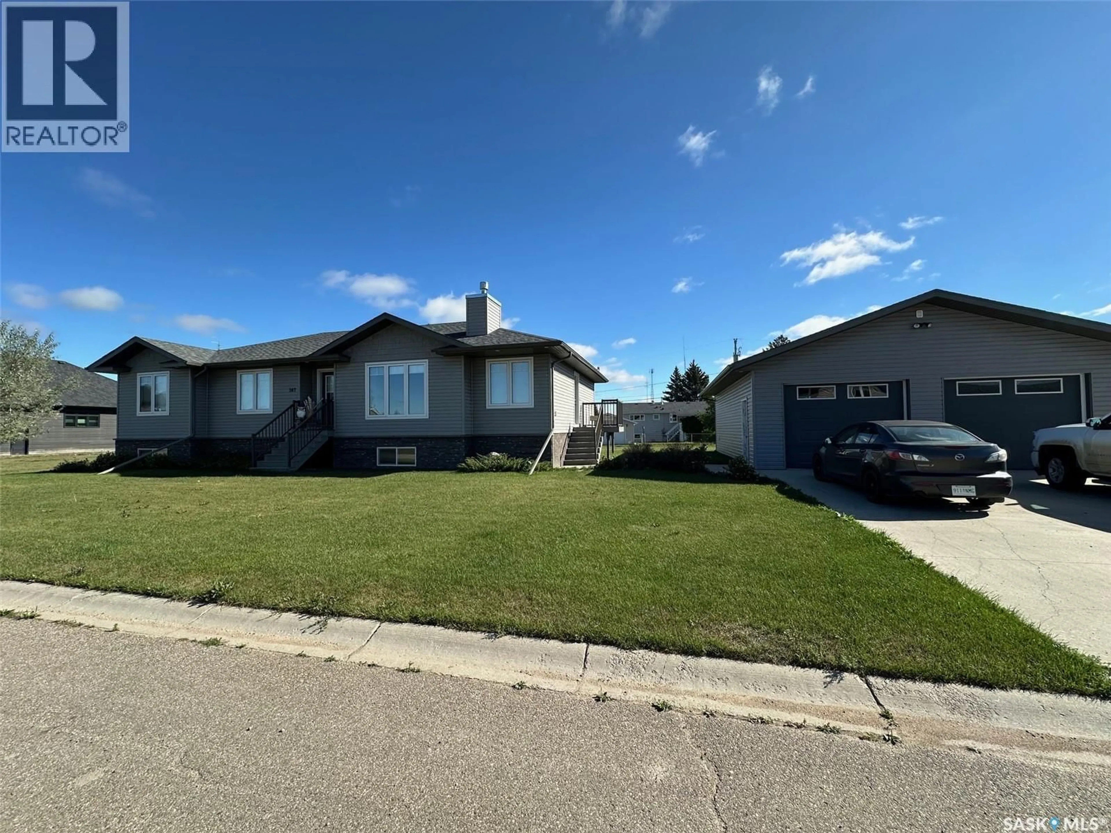 A pic from outside/outdoor area/front of a property/back of a property/a pic from drone, street for 507 ANDERSON DRIVE, Hudson Bay Saskatchewan S0E0Y0