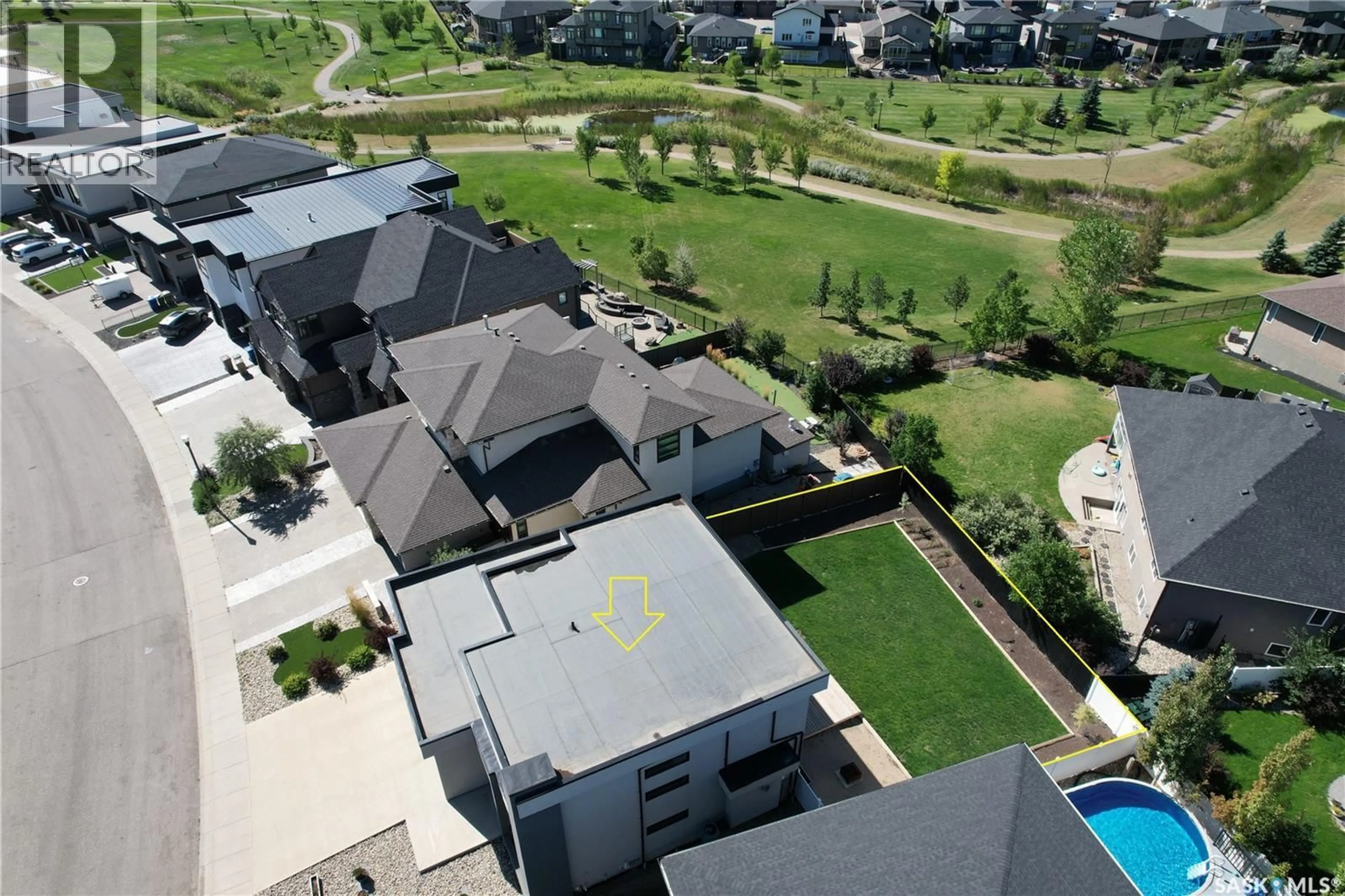 A pic from outside/outdoor area/front of a property/back of a property/a pic from drone, unknown for 3410 GREEN BROOK ROAD, Regina Saskatchewan S4V3K2