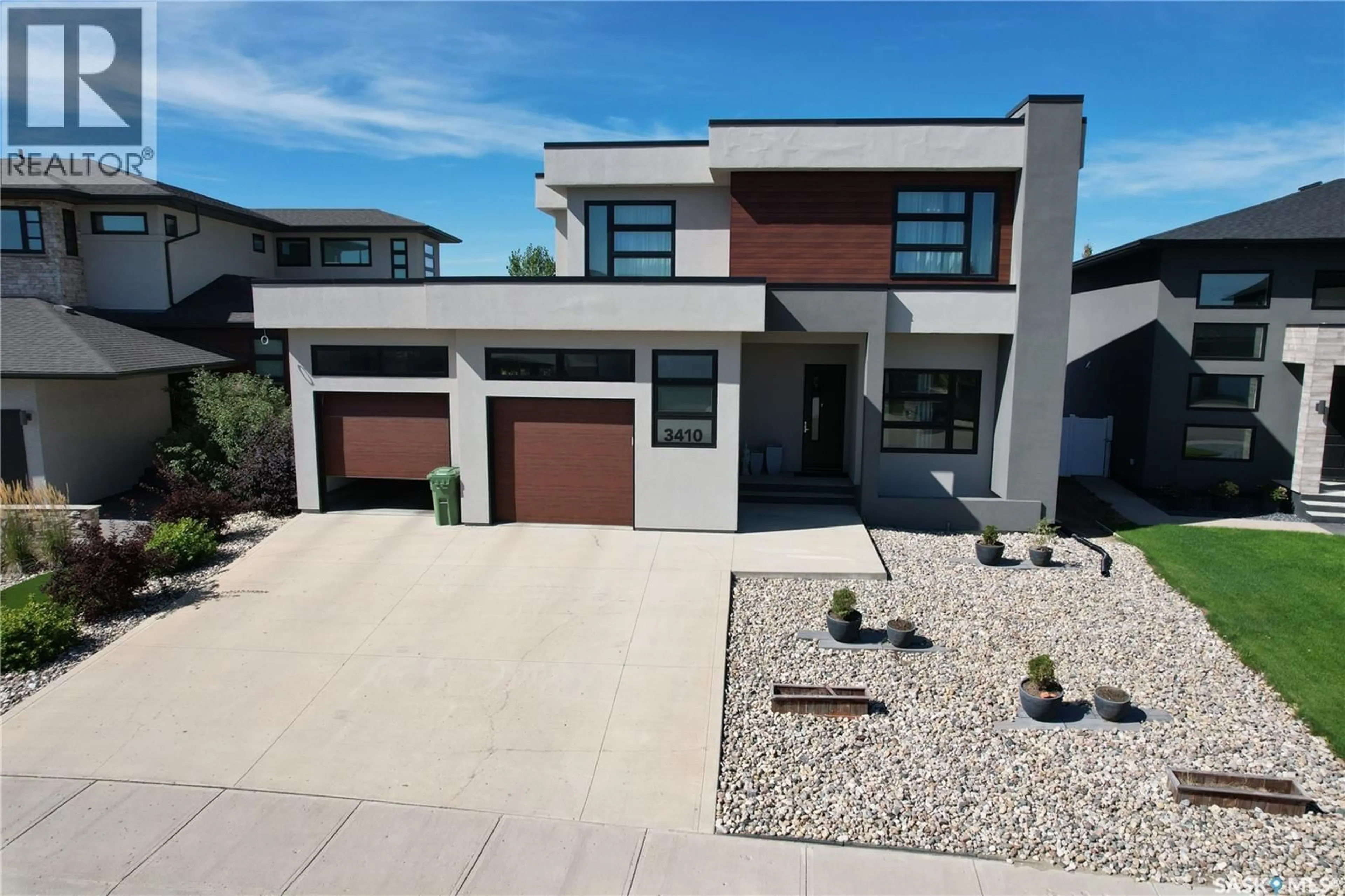 Home with brick exterior material, street for 3410 GREEN BROOK ROAD, Regina Saskatchewan S4V3K2