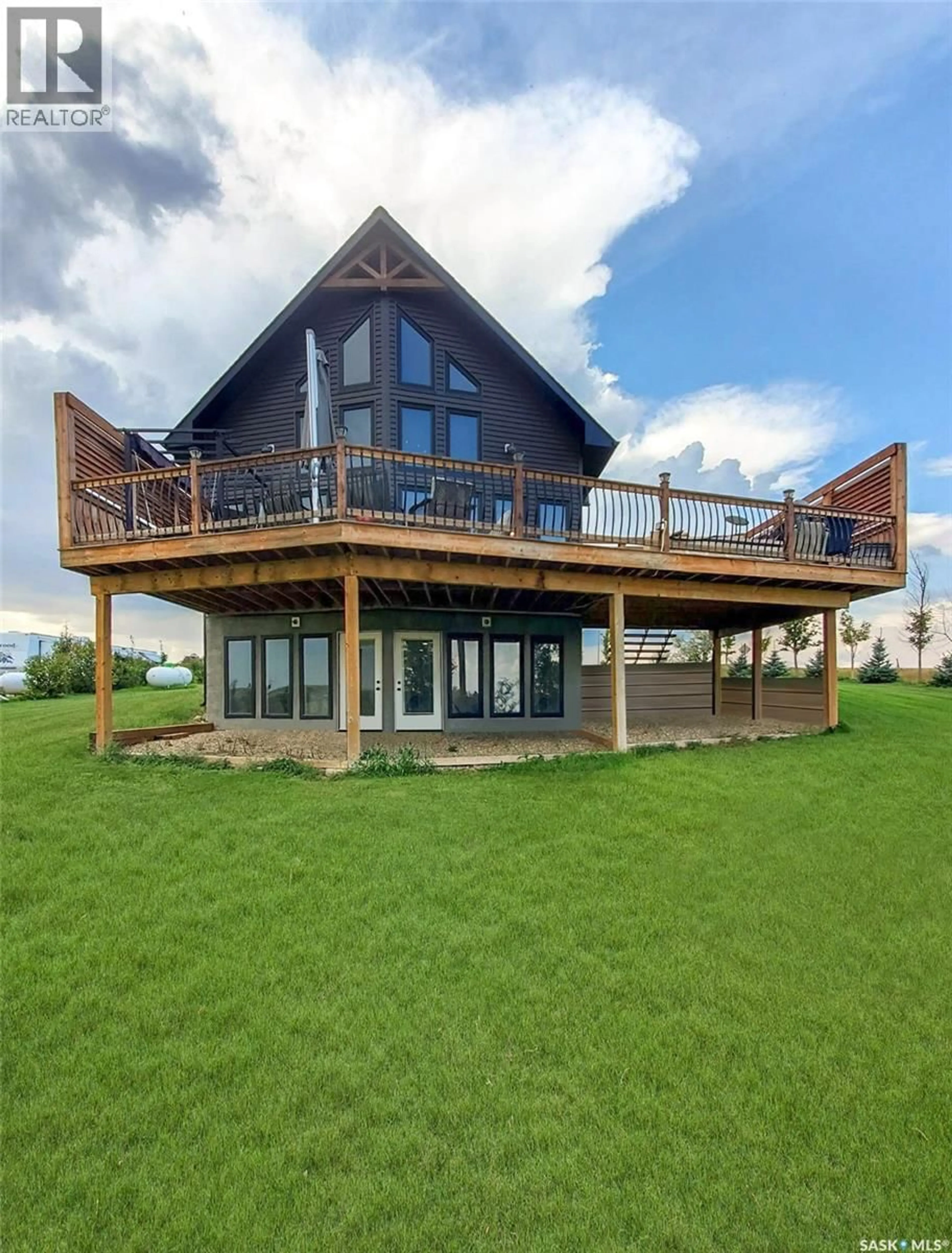 A pic from outside/outdoor area/front of a property/back of a property/a pic from drone, water/lake/river/ocean view for 101 PEBBLE DRIVE, Webb Rm No. 138 Saskatchewan S0N2X0