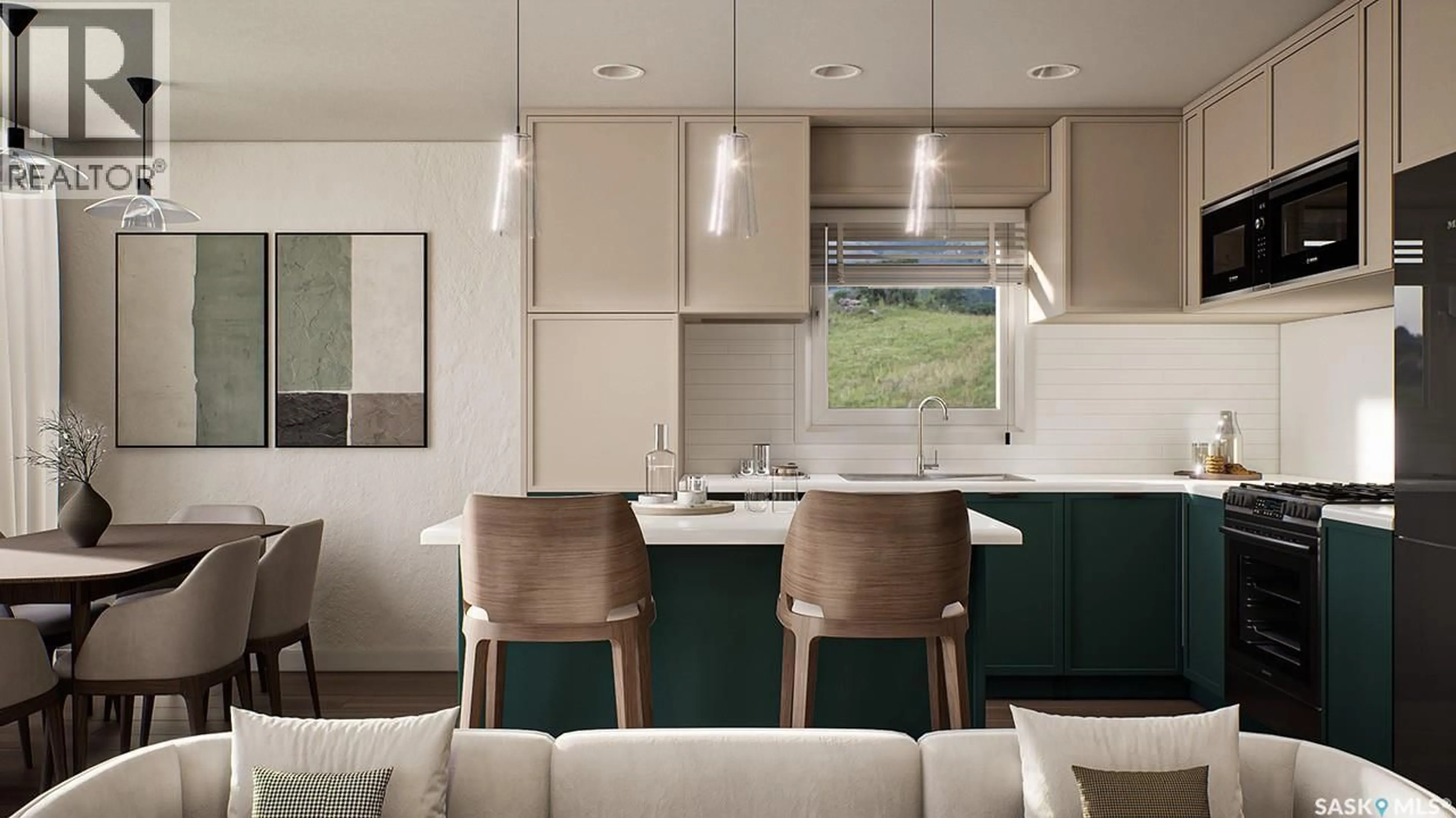 Contemporary kitchen, ceramic/tile floor for 104 THOMSON STREET, Outlook Saskatchewan S0L2N0