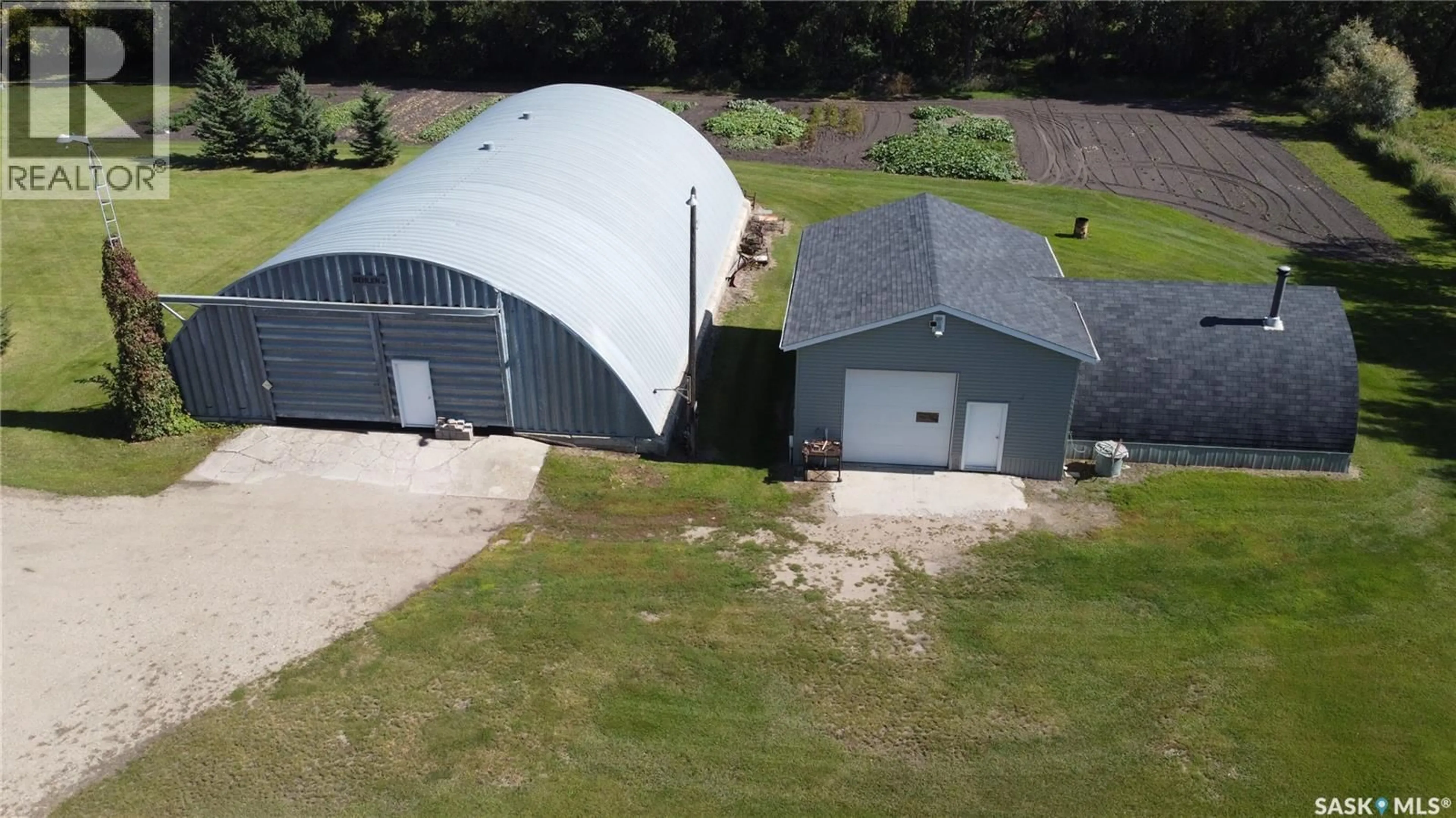 A pic from outside/outdoor area/front of a property/back of a property/a pic from drone, building for LAMBERT ACREAGE, Lakeside Rm No. 338 Saskatchewan S0A3E0