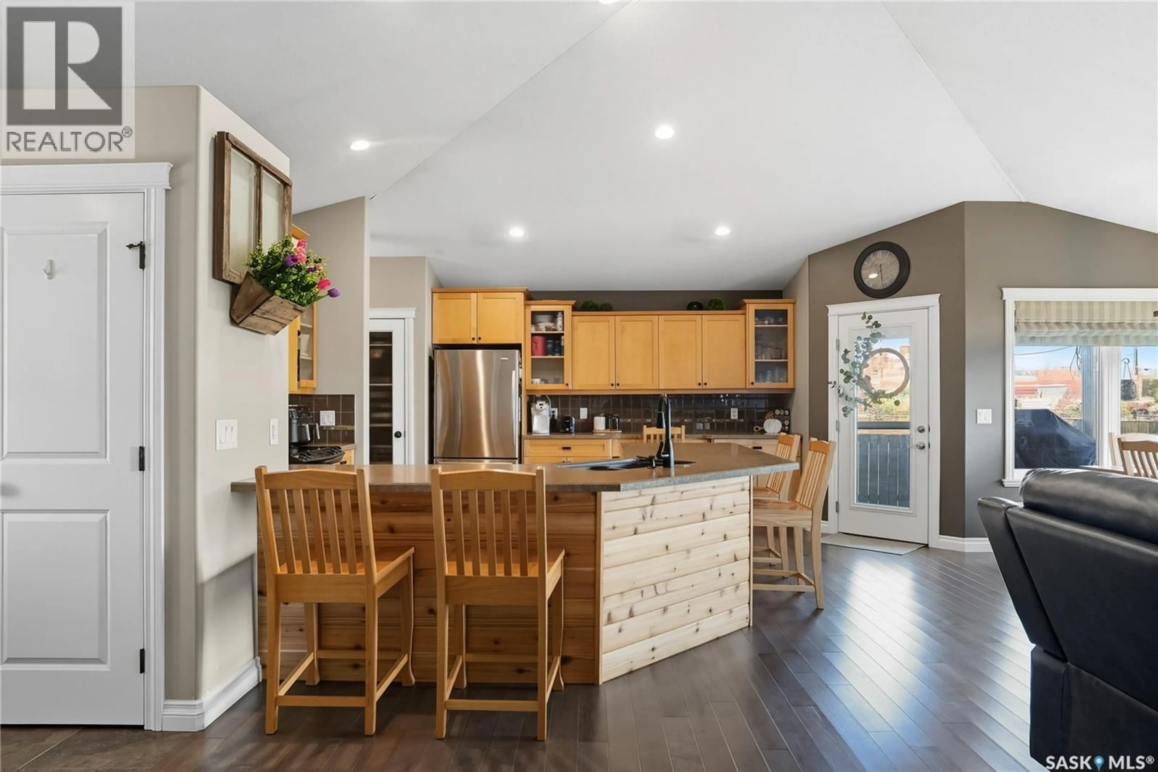 Open concept kitchen, unknown for 100 CEDAR CRESCENT, Osler Saskatchewan S0K3A0