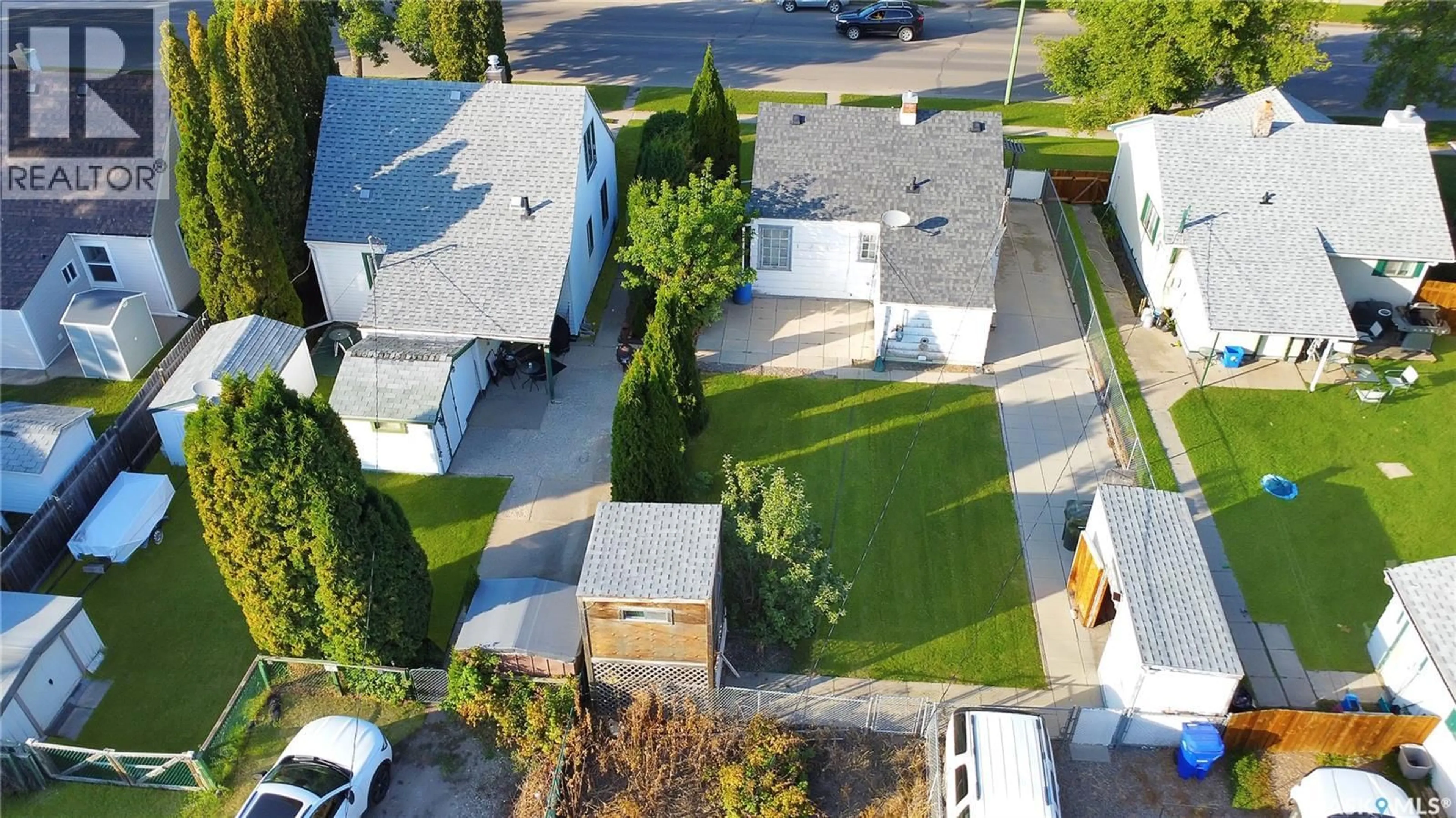 A pic from outside/outdoor area/front of a property/back of a property/a pic from drone, street for 755 4TH STREET, Prince Albert Saskatchewan S6V0K4