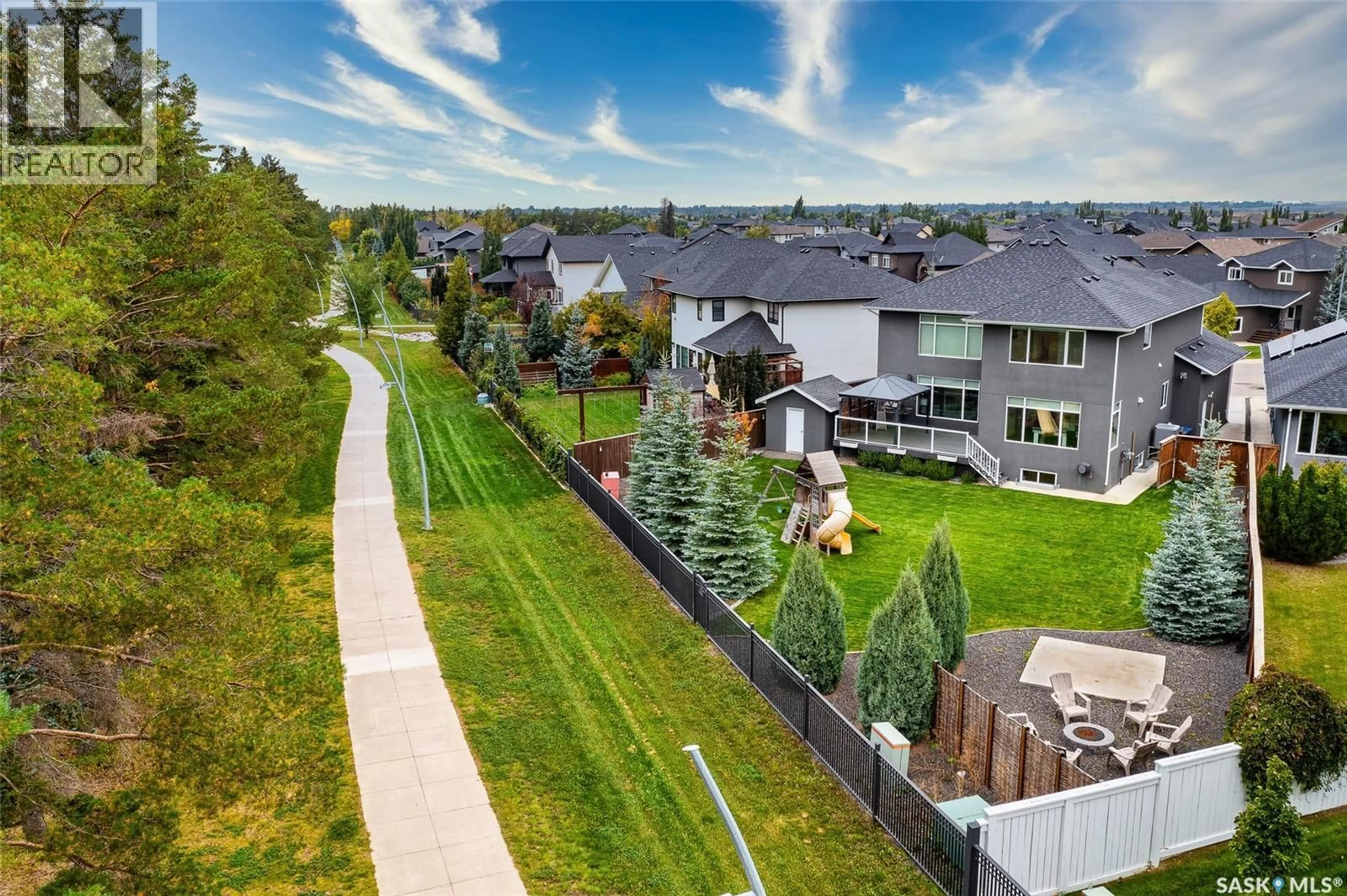 A pic from outside/outdoor area/front of a property/back of a property/a pic from drone, mountain view for 331 ATTON CRESCENT, Saskatoon Saskatchewan S7W0K8