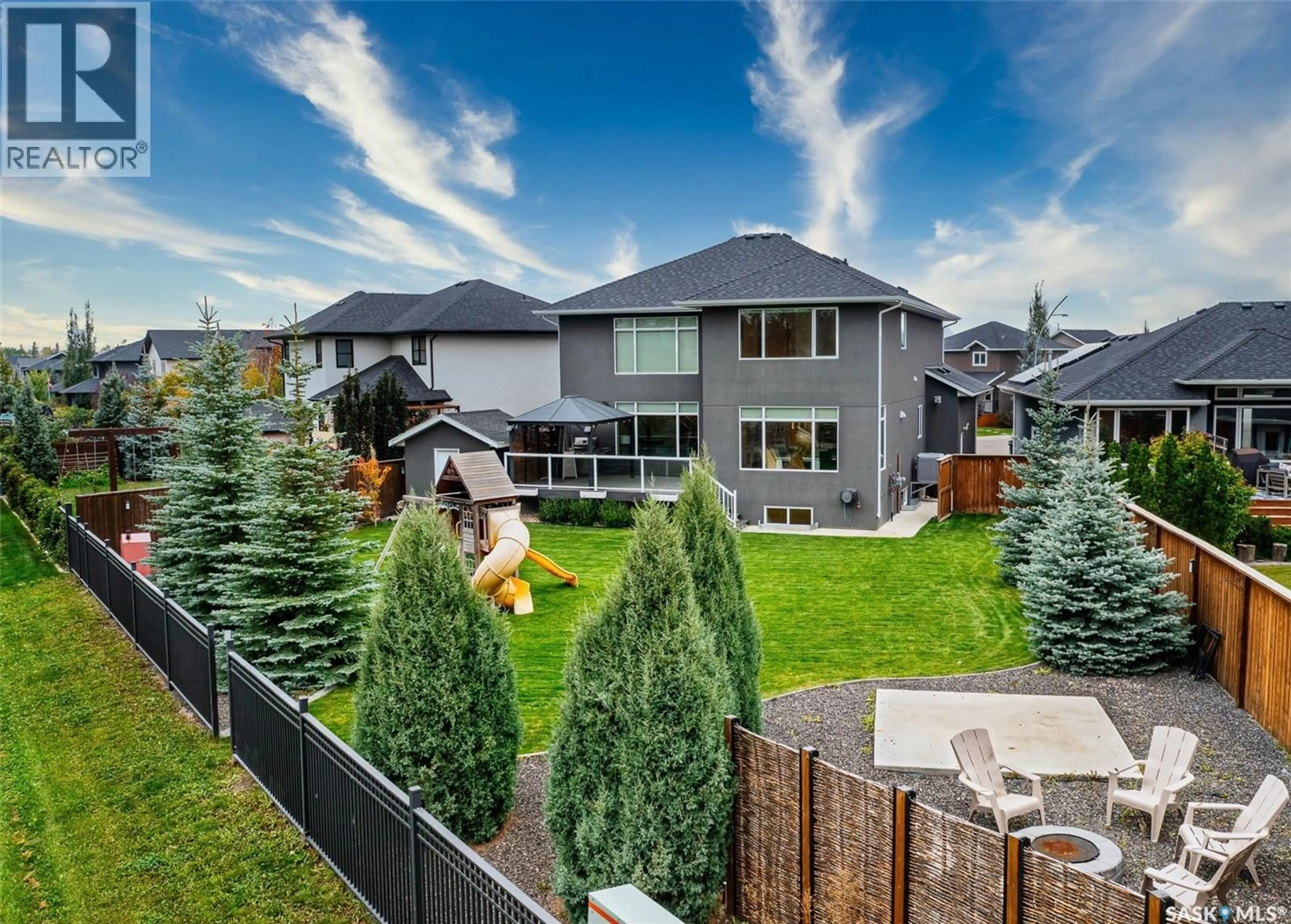 A pic from outside/outdoor area/front of a property/back of a property/a pic from drone, mountain view for 331 ATTON CRESCENT, Saskatoon Saskatchewan S7W0K8