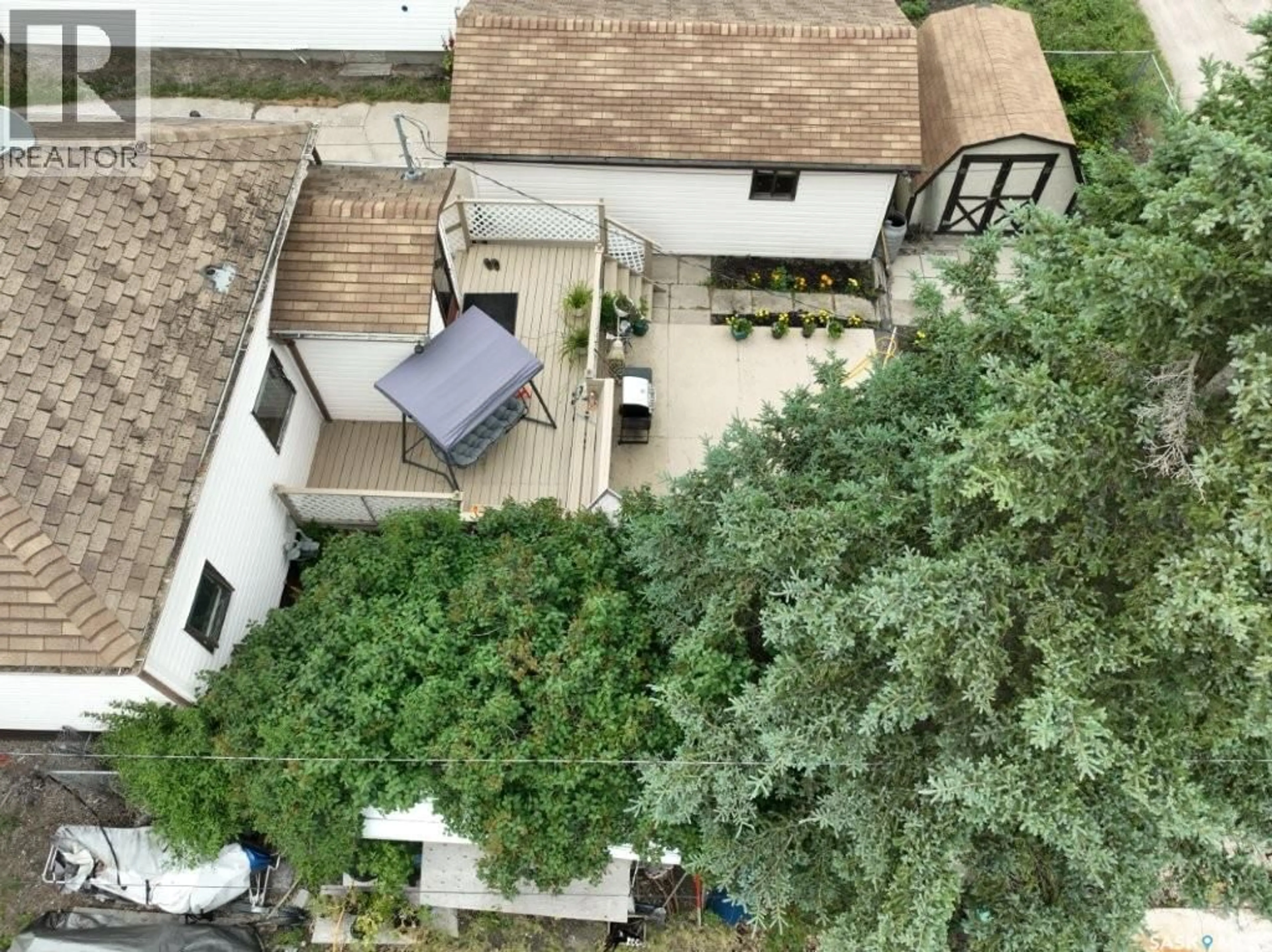 A pic from outside/outdoor area/front of a property/back of a property/a pic from drone, city buildings view from balcony for 710 PRINCE STREET, Hudson Bay Saskatchewan S0E0Y0