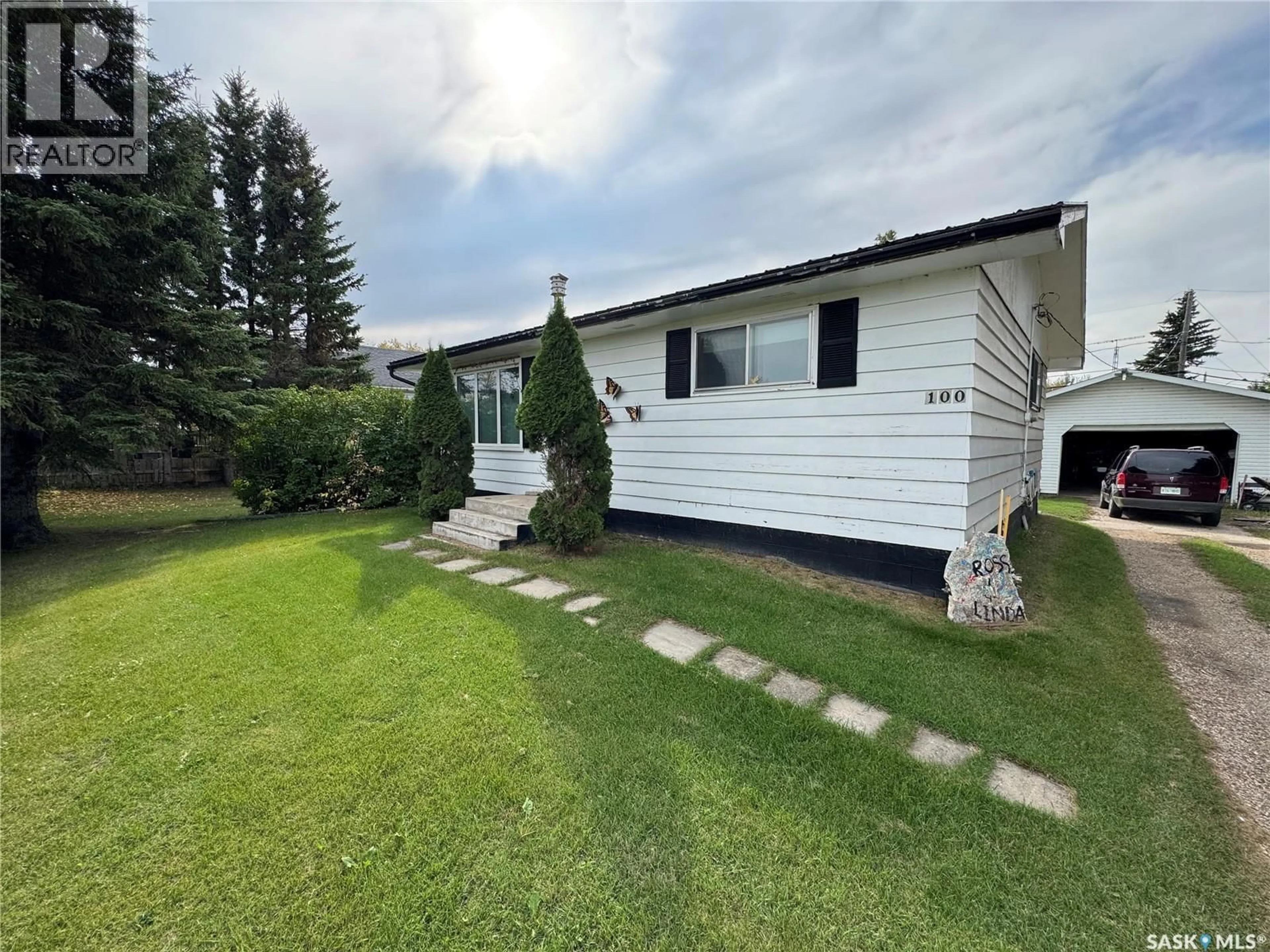 A pic from outside/outdoor area/front of a property/back of a property/a pic from drone, street for 100 1ST AVENUE, Spalding Saskatchewan S0K4C0