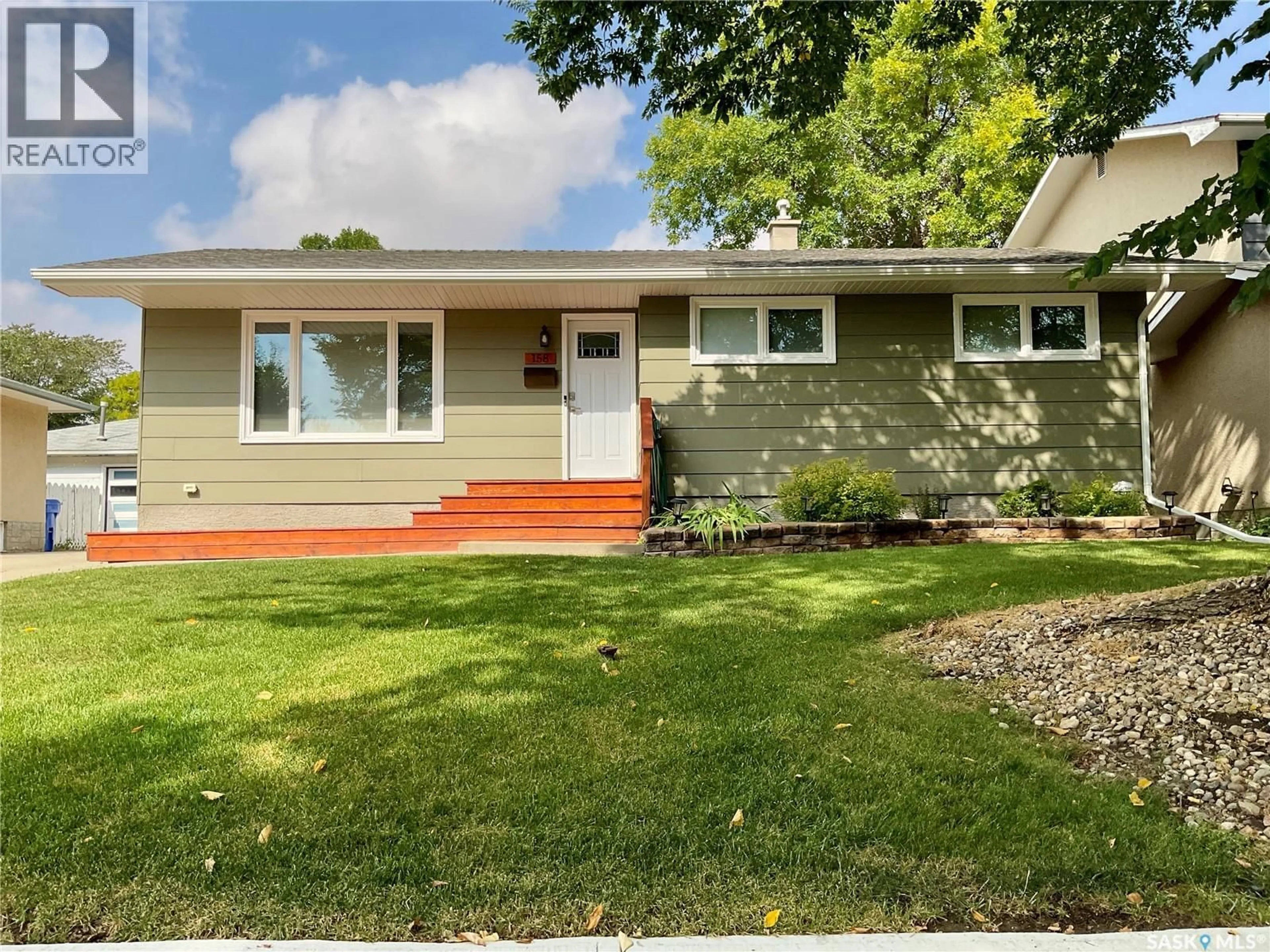 Home with vinyl exterior material, street for 158 LITZENBERGER CRESCENT, Regina Saskatchewan S4R5X9