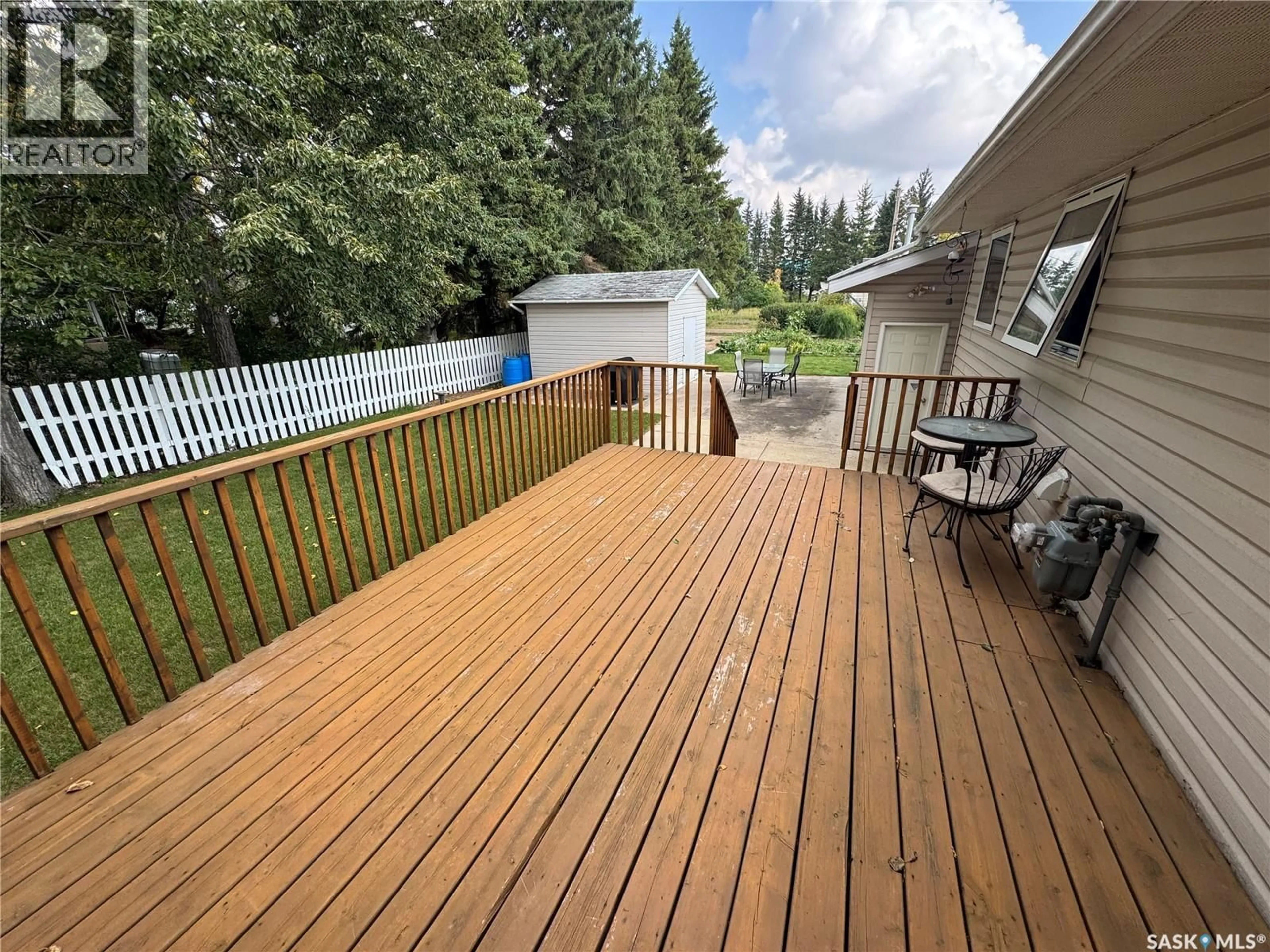 Patio, forest/trees view for 506 4TH STREET, Spalding Saskatchewan S0K4C0