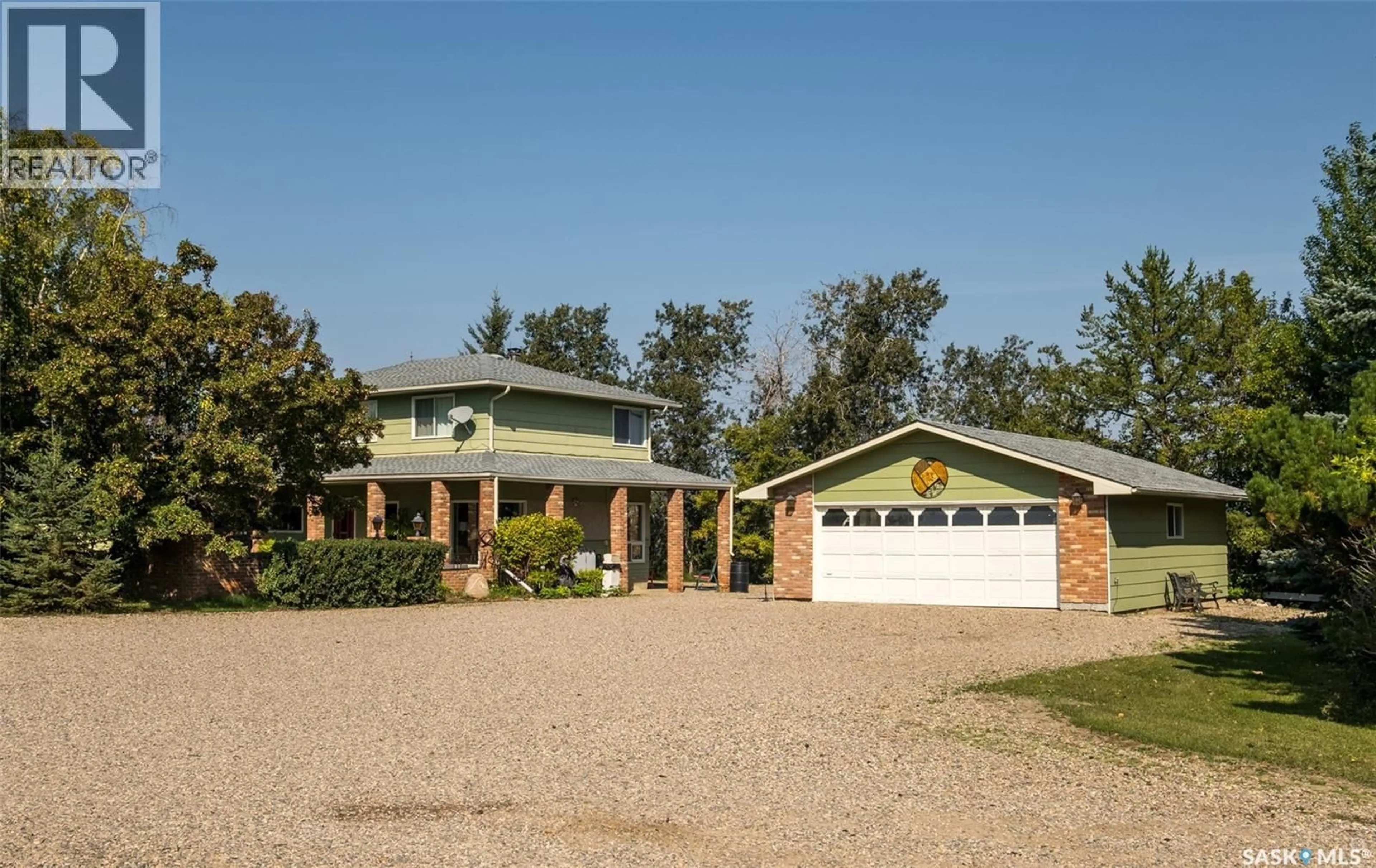 A pic from outside/outdoor area/front of a property/back of a property/a pic from drone, unknown for 302 EAST ACREAGE, Prince Albert Rm No. 461 Saskatchewan S6V6J8