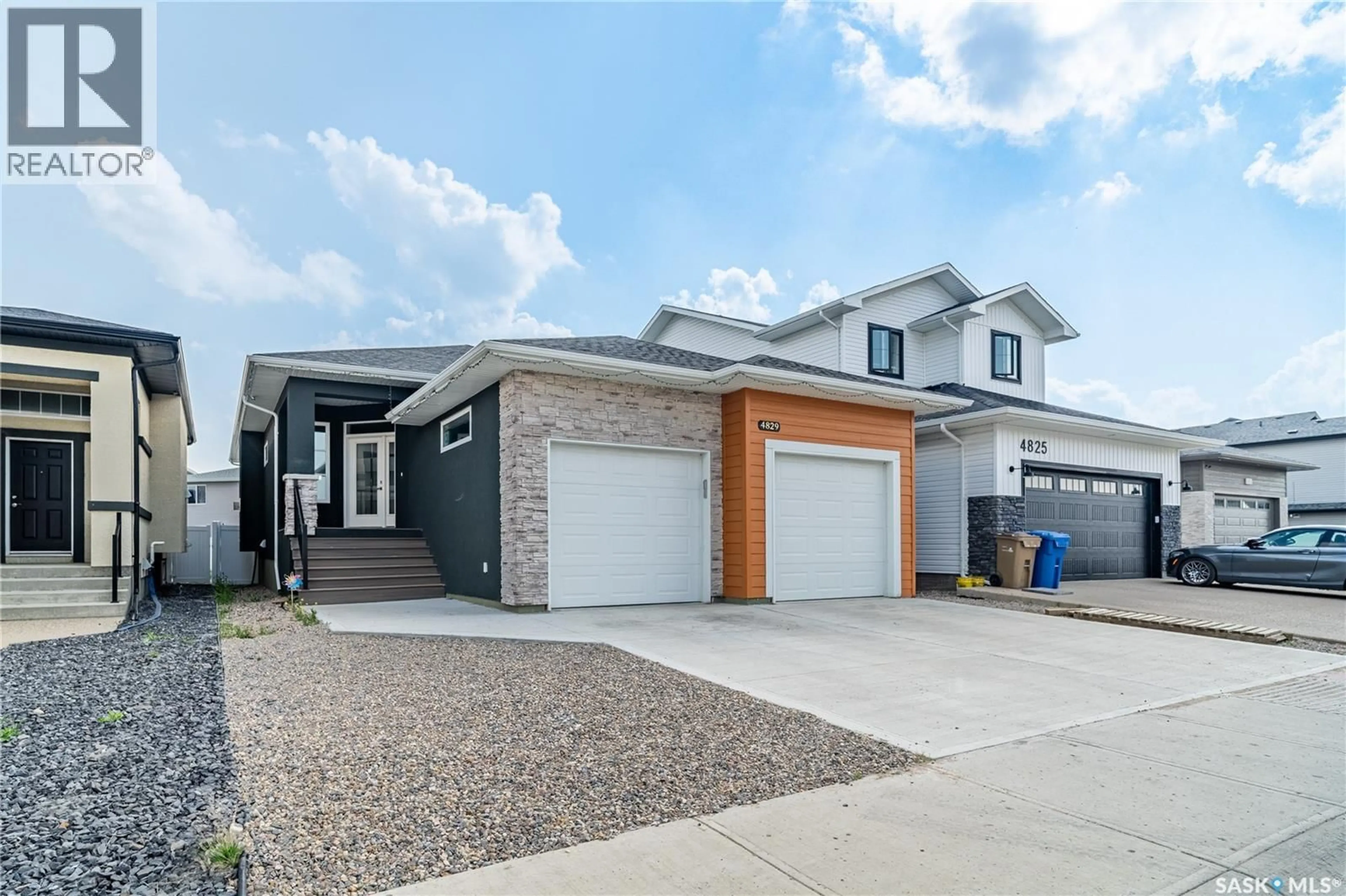 Home with vinyl exterior material, street for 4829 KELLER AVENUE, Regina Saskatchewan S4V3S6