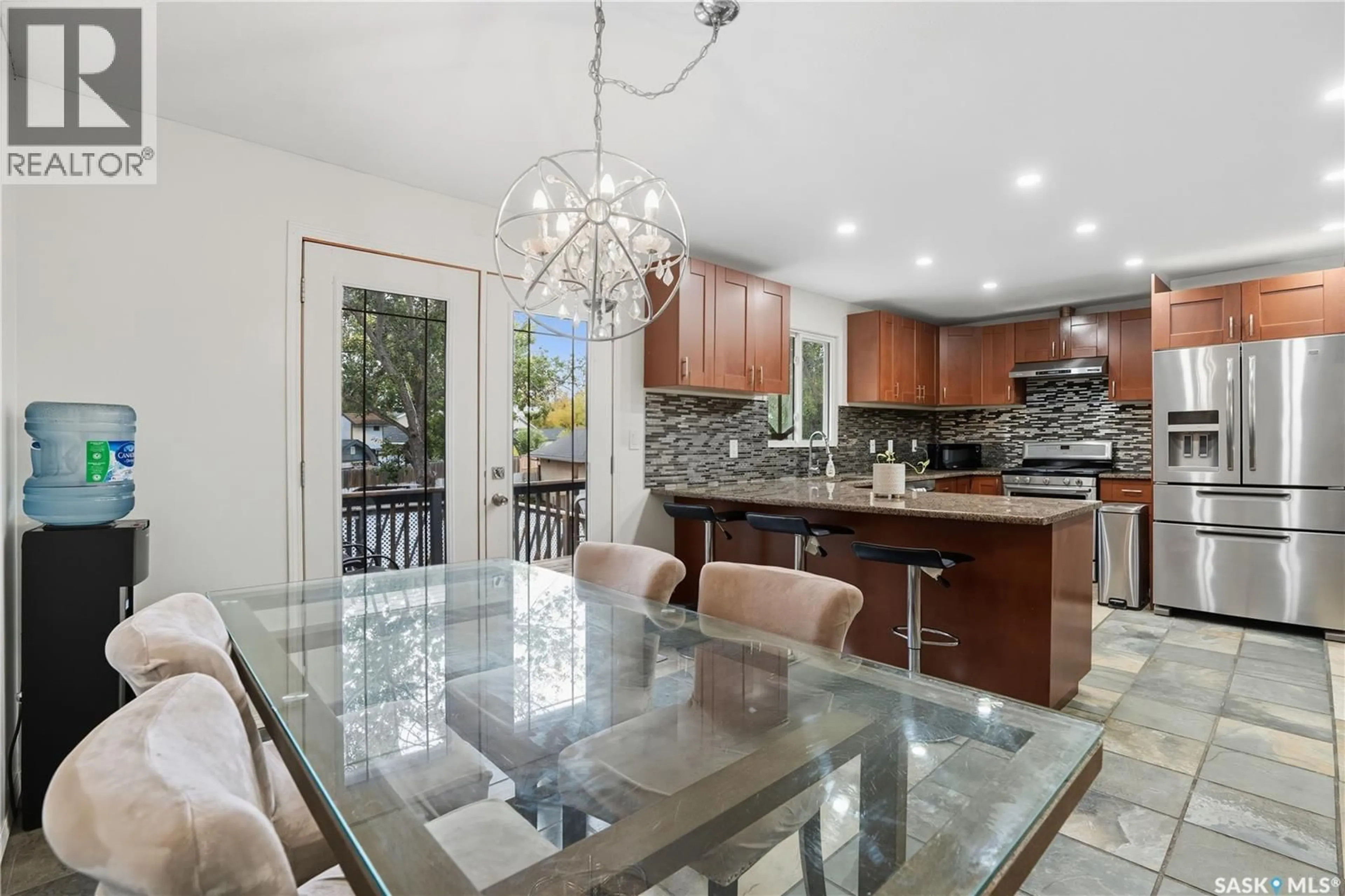Open concept kitchen, ceramic/tile floor for 43 WOODSWORTH CRESCENT, Regina Saskatchewan S4T7A9