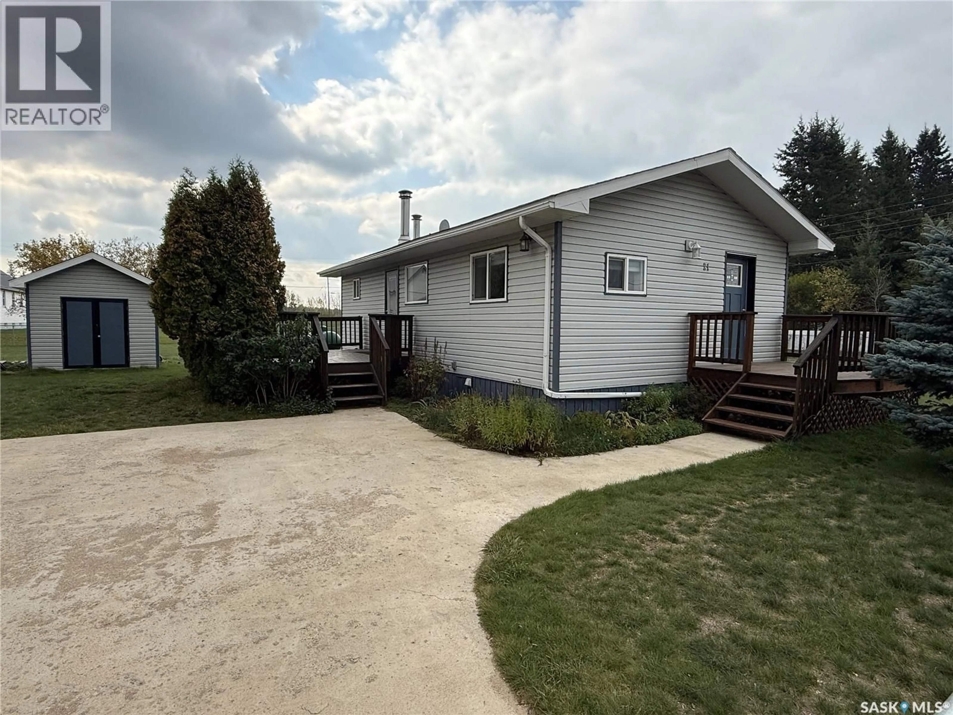 A pic from outside/outdoor area/front of a property/back of a property/a pic from drone, street for 21 1ST AVENUE, Canwood Rm No. 494 Saskatchewan S0J1X0