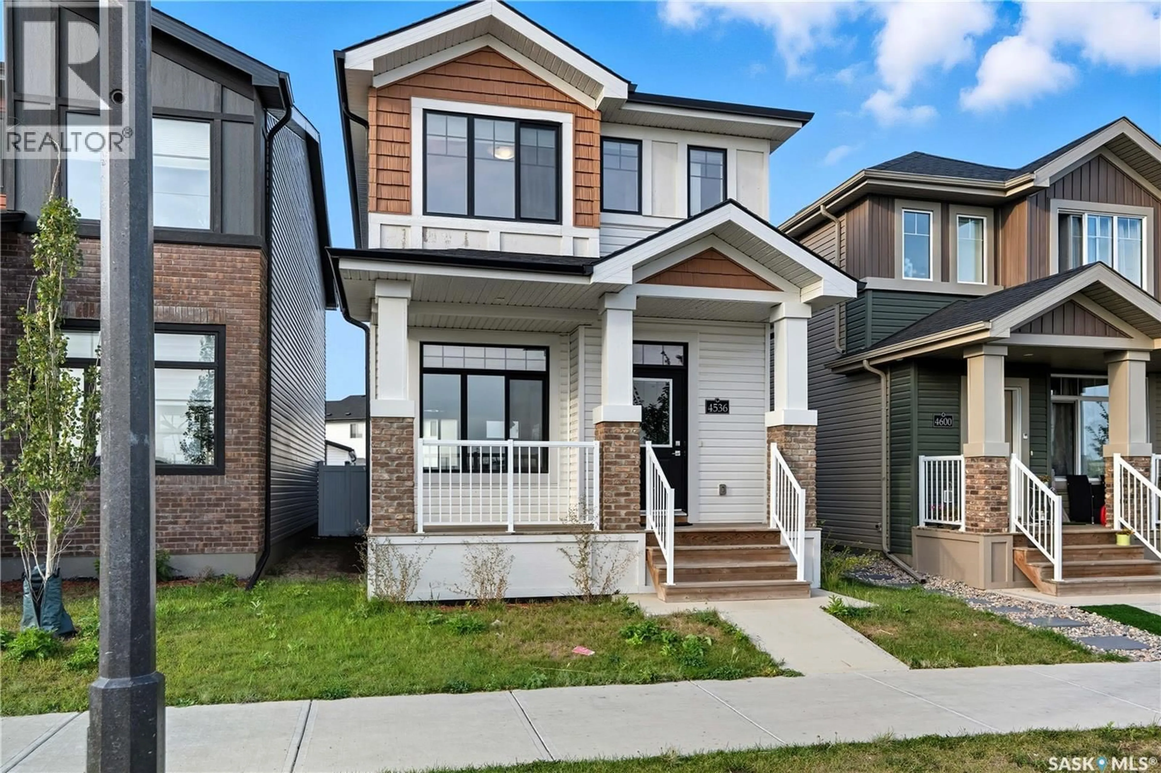 Home with brick exterior material, street for 4536 BUCKINGHAM DRIVE, Regina Saskatchewan S4V3X6