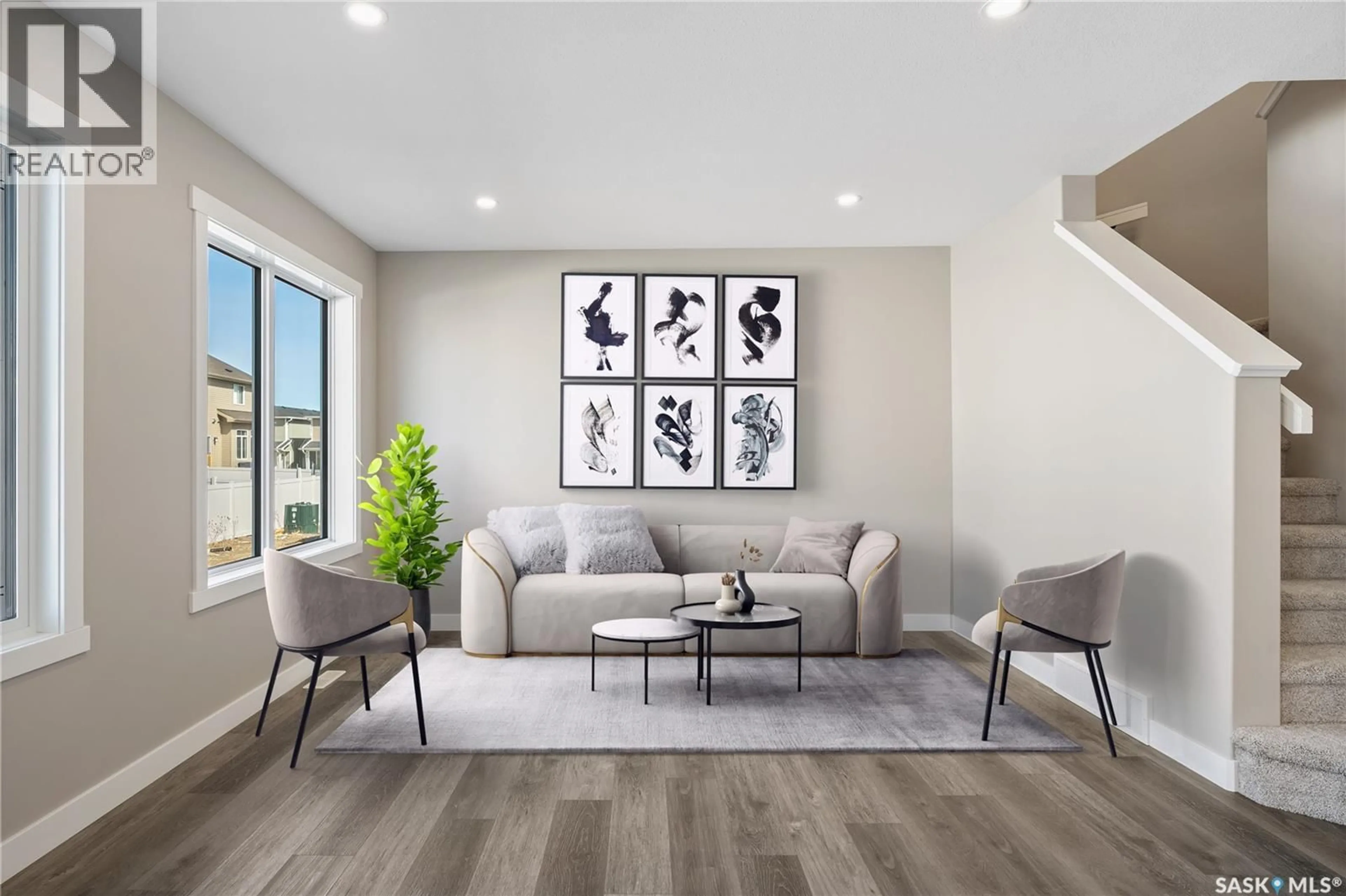 Living room with furniture, unknown for 4760 FERNDALE CRESCENT, Regina Saskatchewan S4V4A3