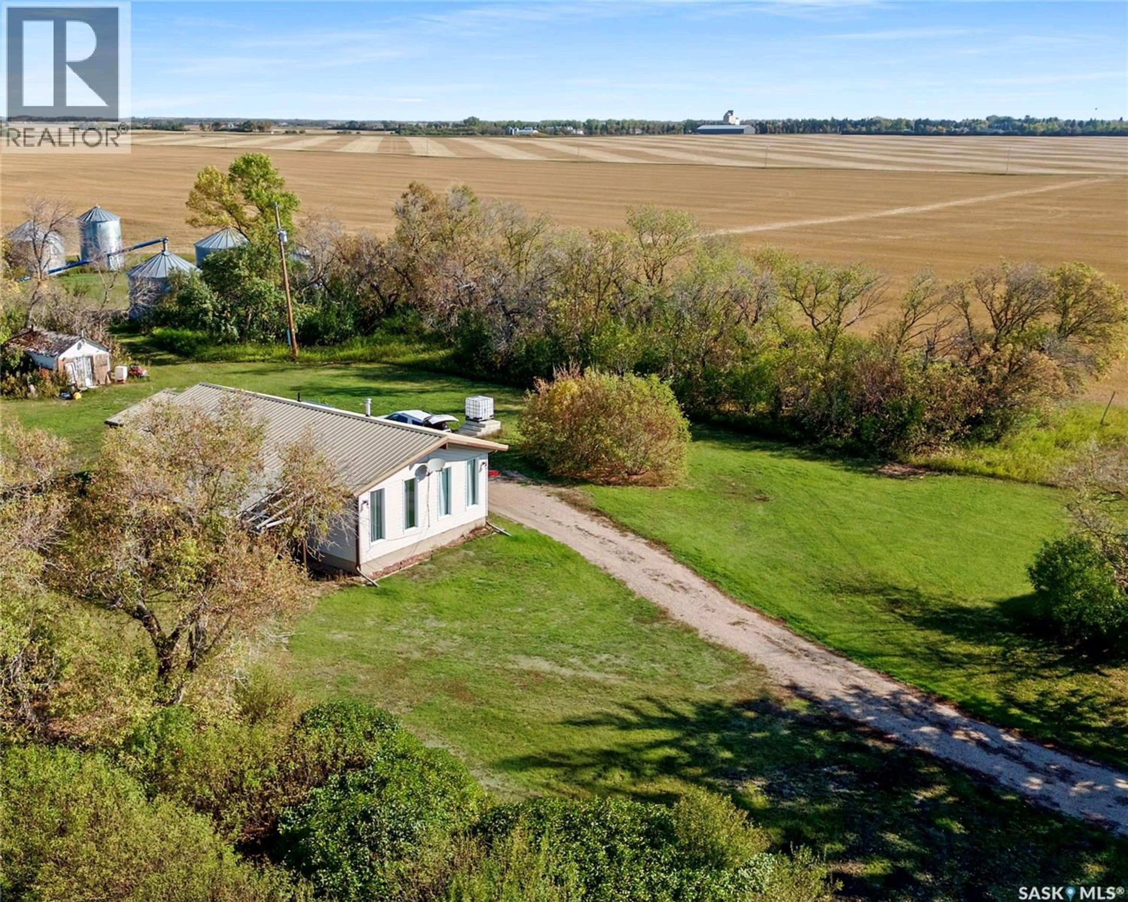 A pic from outside/outdoor area/front of a property/back of a property/a pic from drone, water/lake/river/ocean view for BALCARRES ACREAGE, Abernethy Rm No. 186 Saskatchewan S0G0C0