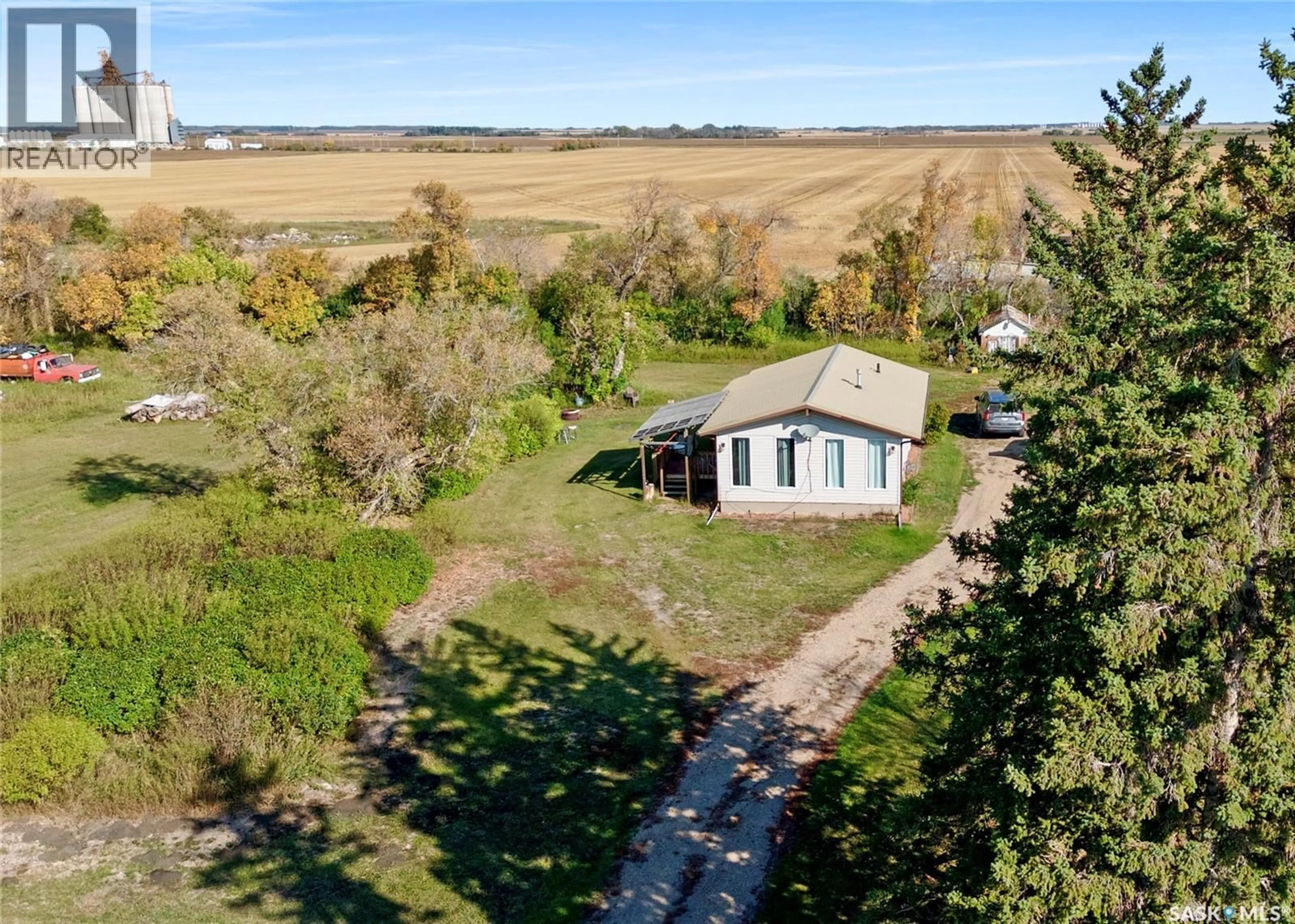 A pic from outside/outdoor area/front of a property/back of a property/a pic from drone, water/lake/river/ocean view for BALCARRES ACREAGE, Abernethy Rm No. 186 Saskatchewan S0G0C0