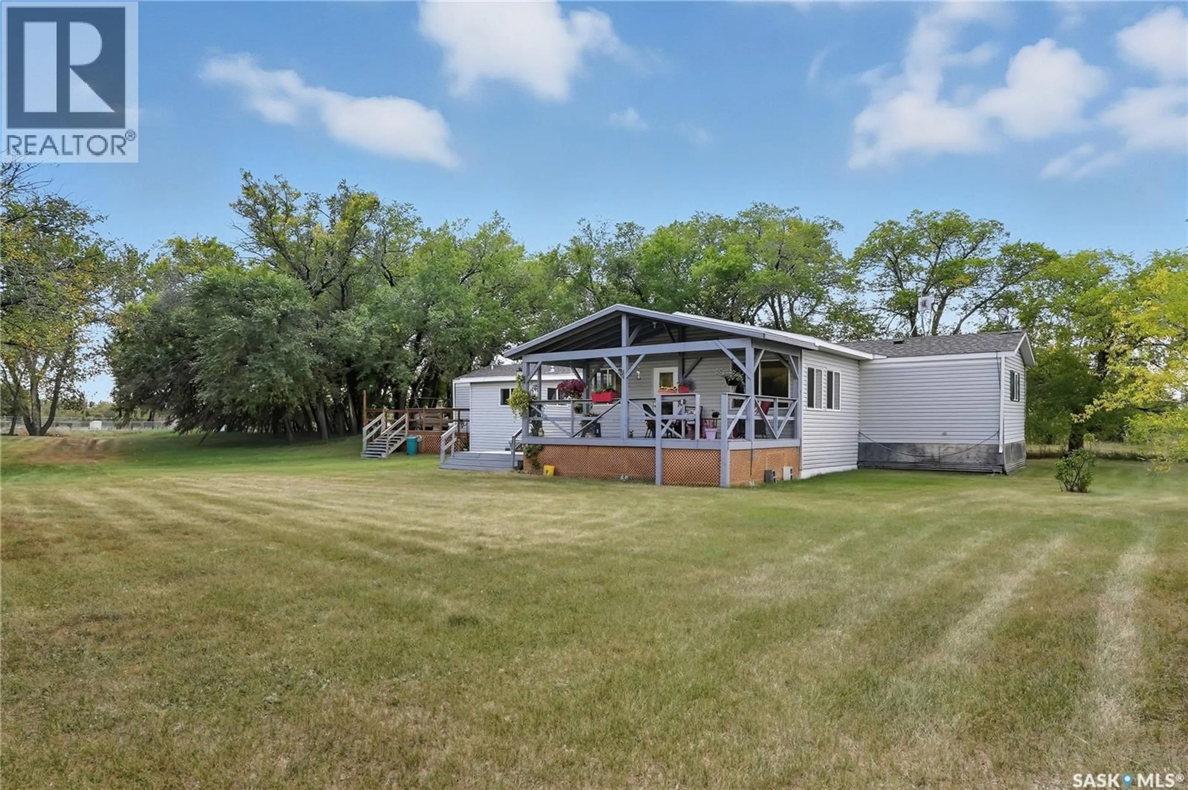 A pic from outside/outdoor area/front of a property/back of a property/a pic from drone, water/lake/river/ocean view for GRANDORA ACREAGE, Vanscoy Rm No. 345 Saskatchewan S0K1V0