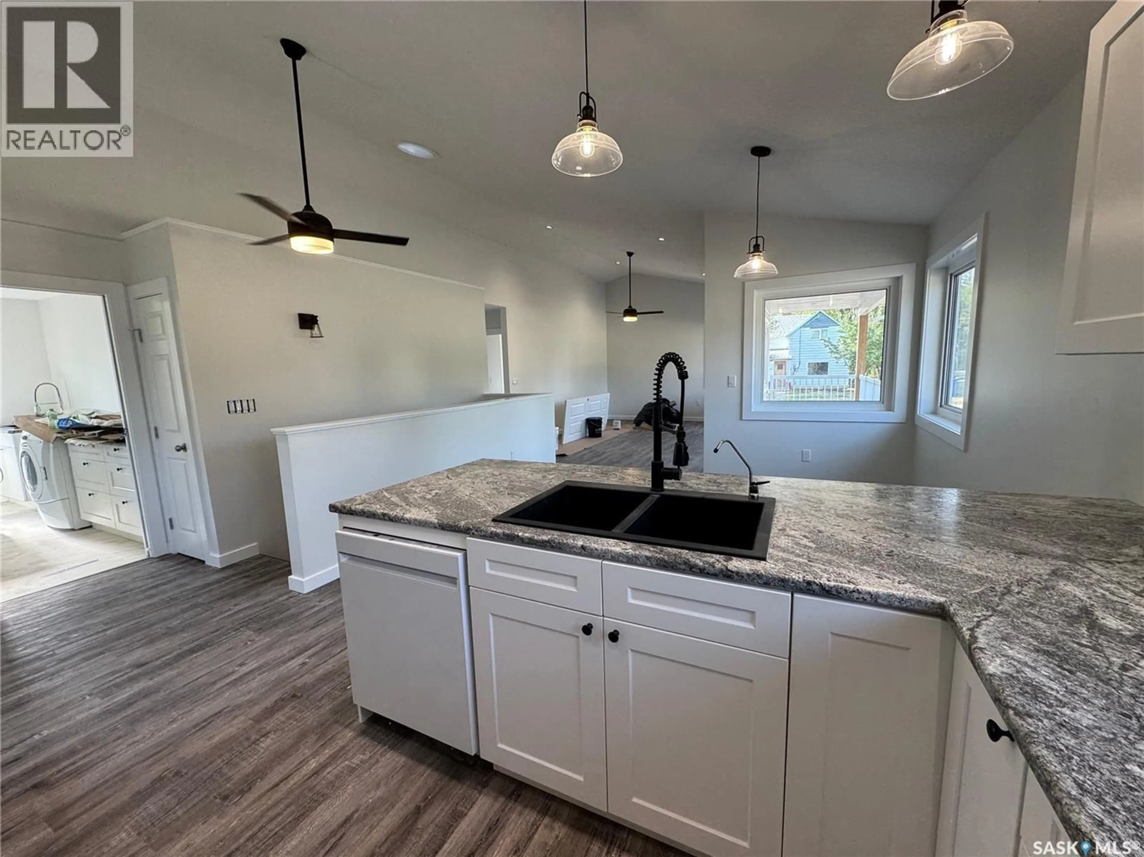 Open concept kitchen, ceramic/tile floor for 109 ASH STREET, Wolseley Saskatchewan S0G5H0