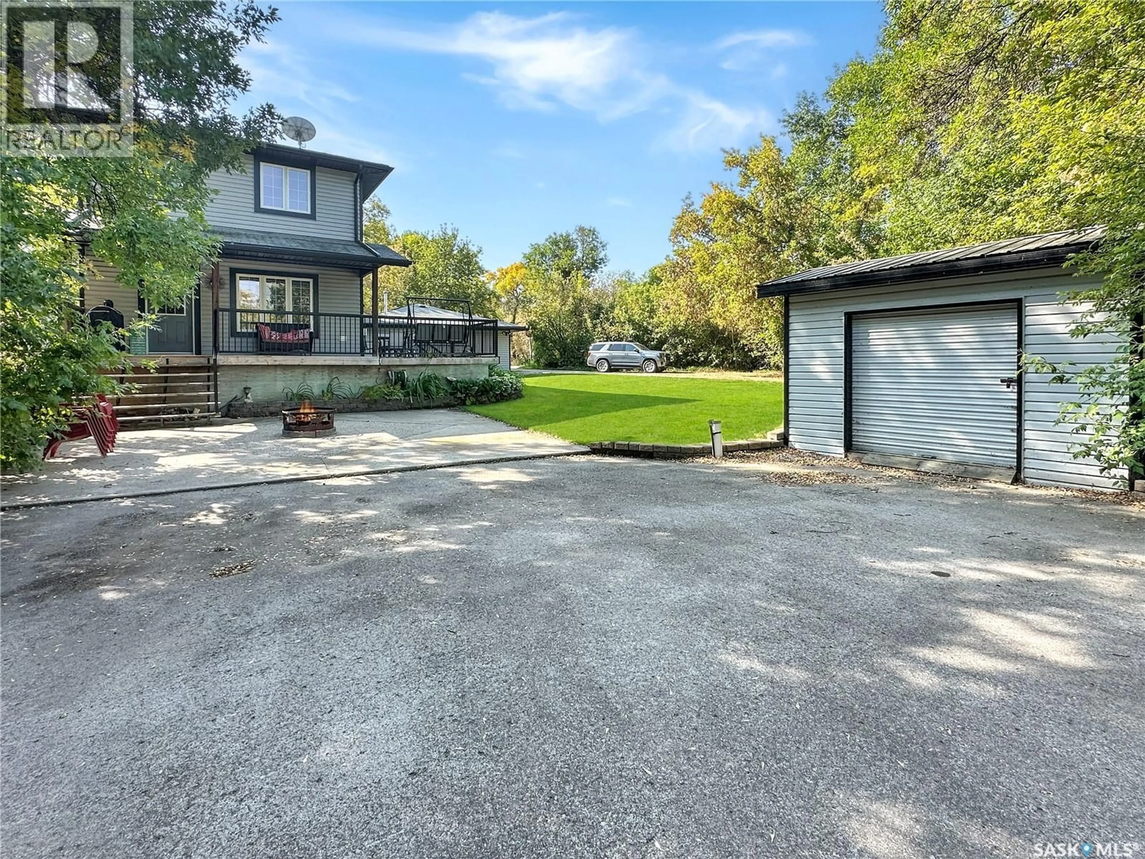 A pic from outside/outdoor area/front of a property/back of a property/a pic from drone, water/lake/river/ocean view for 31C SMALES CRESCENT, B-Say-Tah Saskatchewan S0G1S0