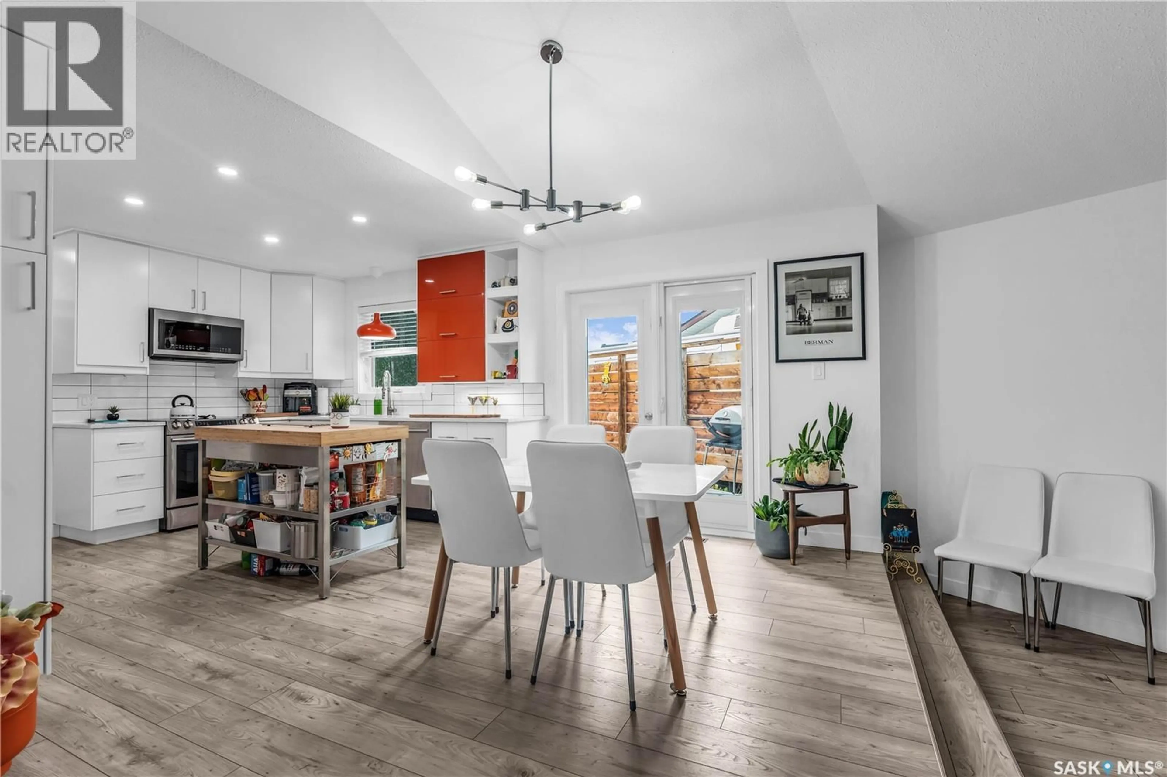 Open concept kitchen, ceramic/tile floor for 2302 MEADOW LARK LANE, North Battleford Saskatchewan S9A3V2