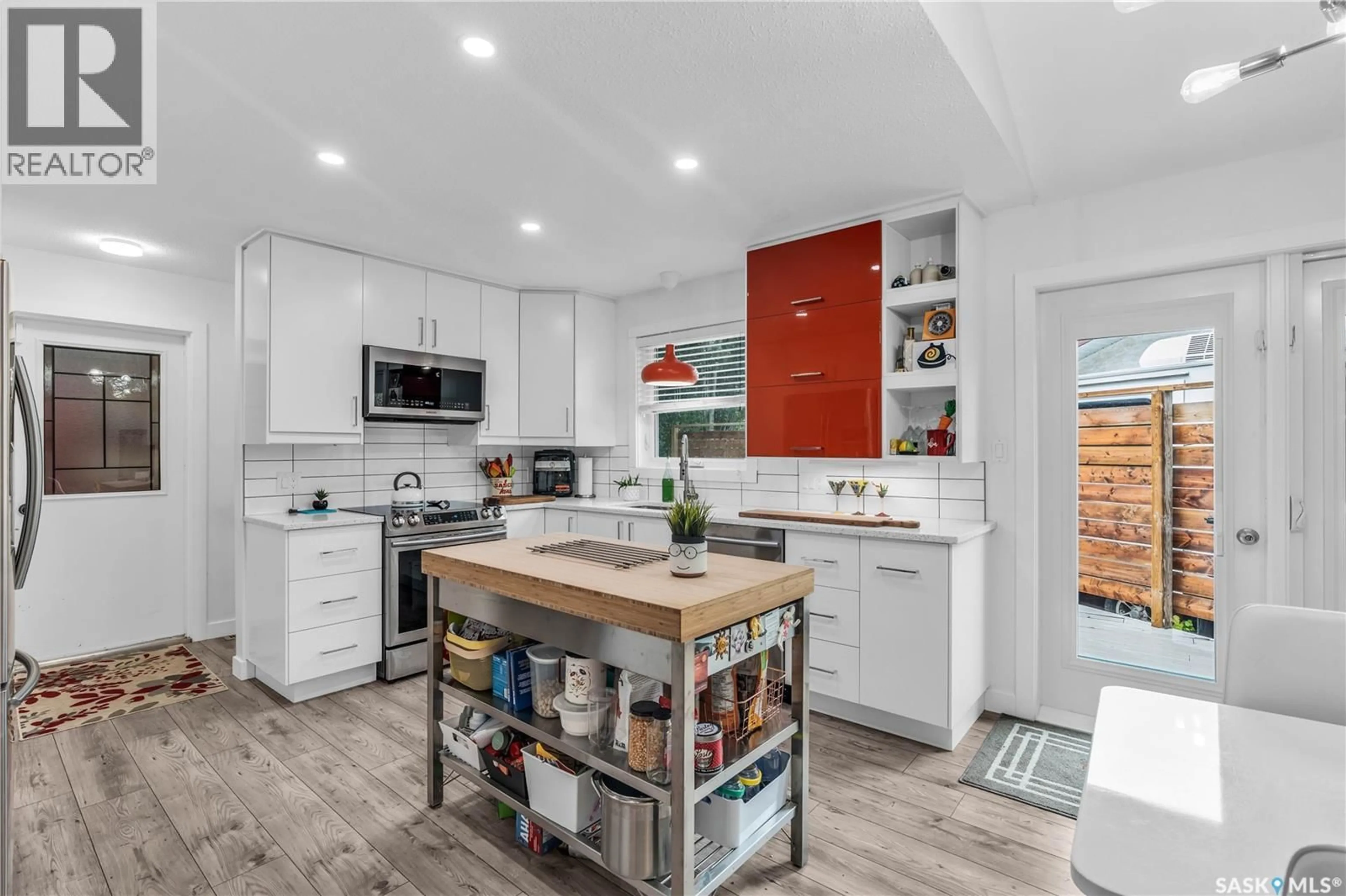 Open concept kitchen, ceramic/tile floor for 2302 MEADOW LARK LANE, North Battleford Saskatchewan S9A3V2