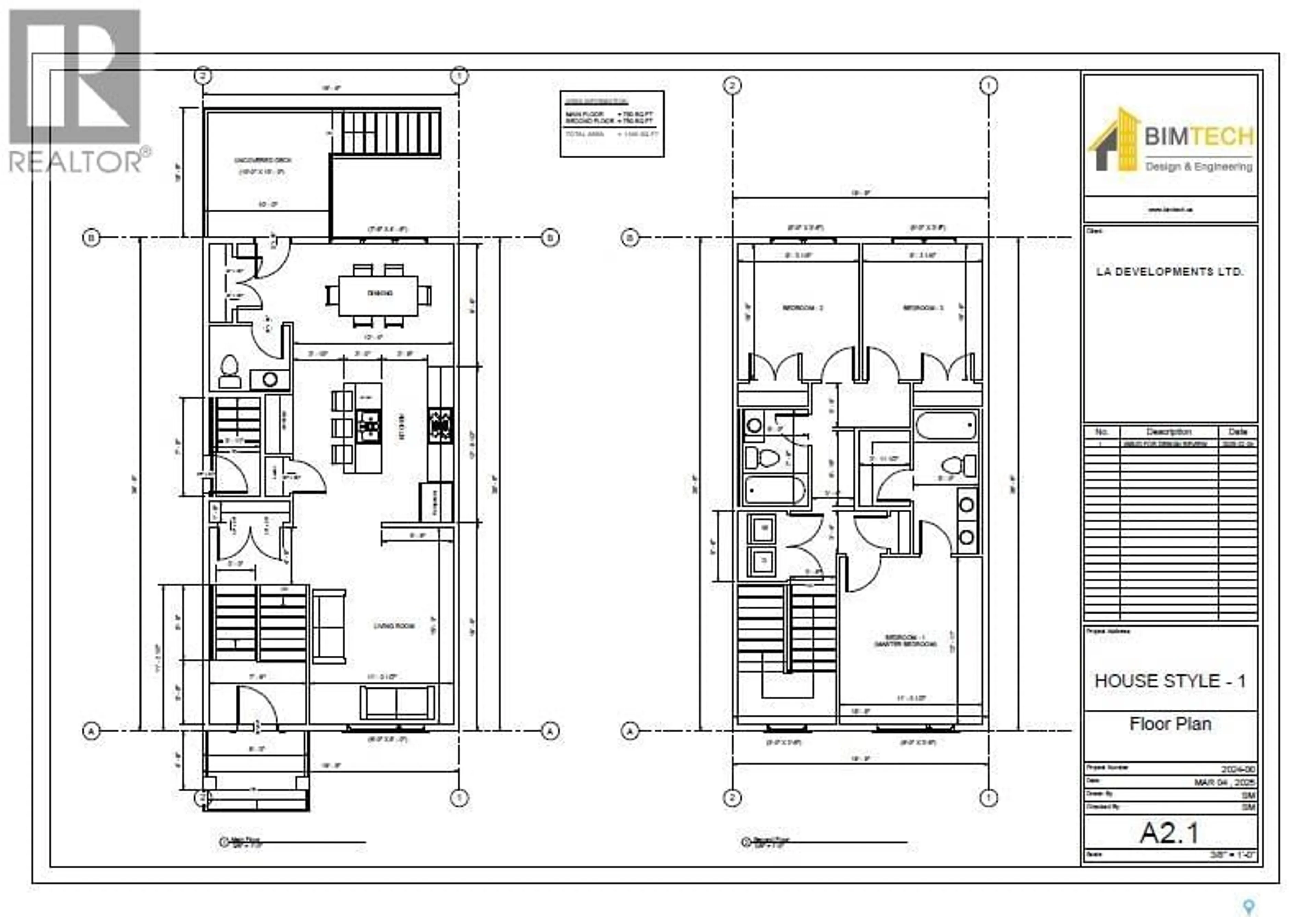 Floor plan for Lot 3 - 855 KENSINGTON BOULEVARD, Saskatoon Saskatchewan S7L6H1