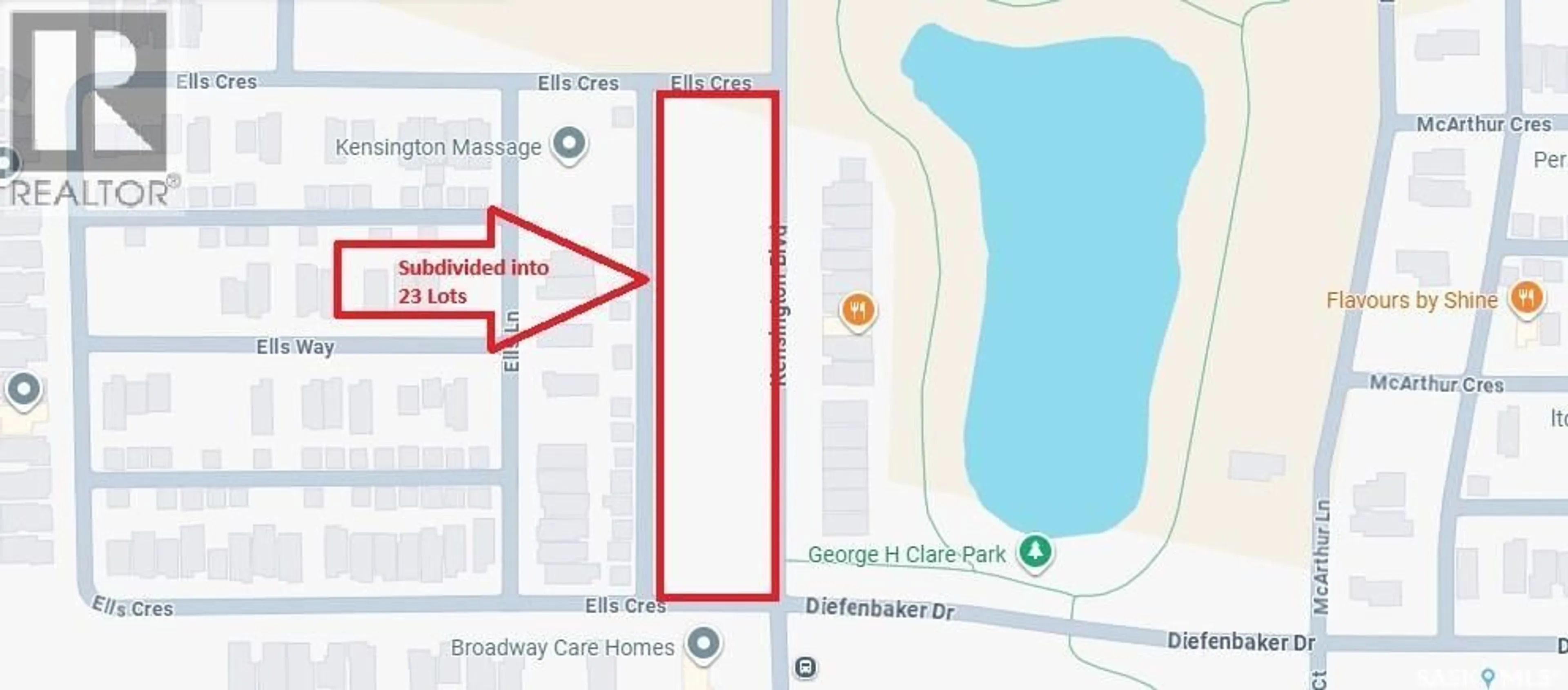 Picture of a map for Lot 3 - 855 KENSINGTON BOULEVARD, Saskatoon Saskatchewan S7L6H1