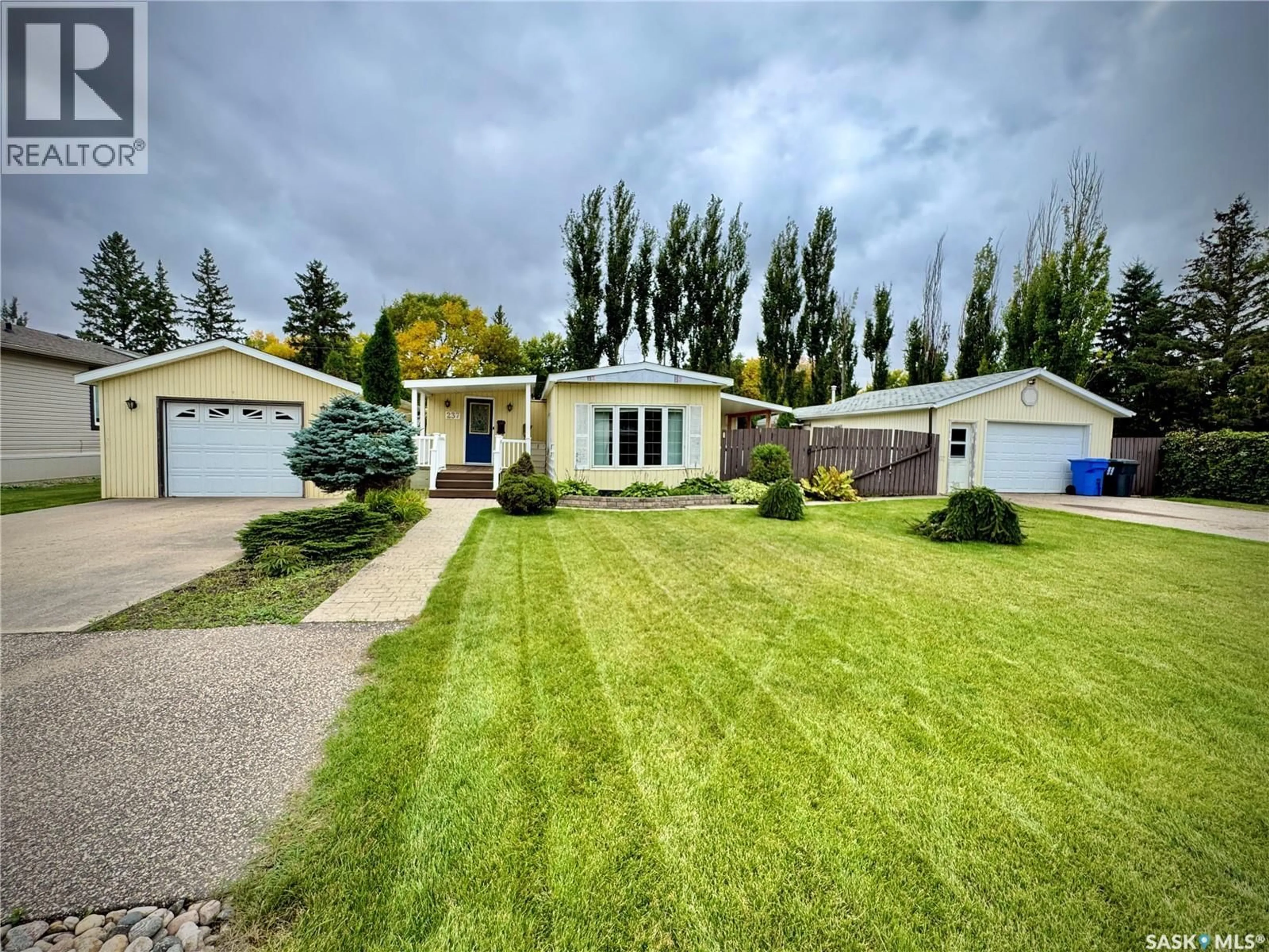 A pic from outside/outdoor area/front of a property/back of a property/a pic from drone, street for 237 COTTONWOOD CRESCENT, Churchbridge Saskatchewan S0A0M0
